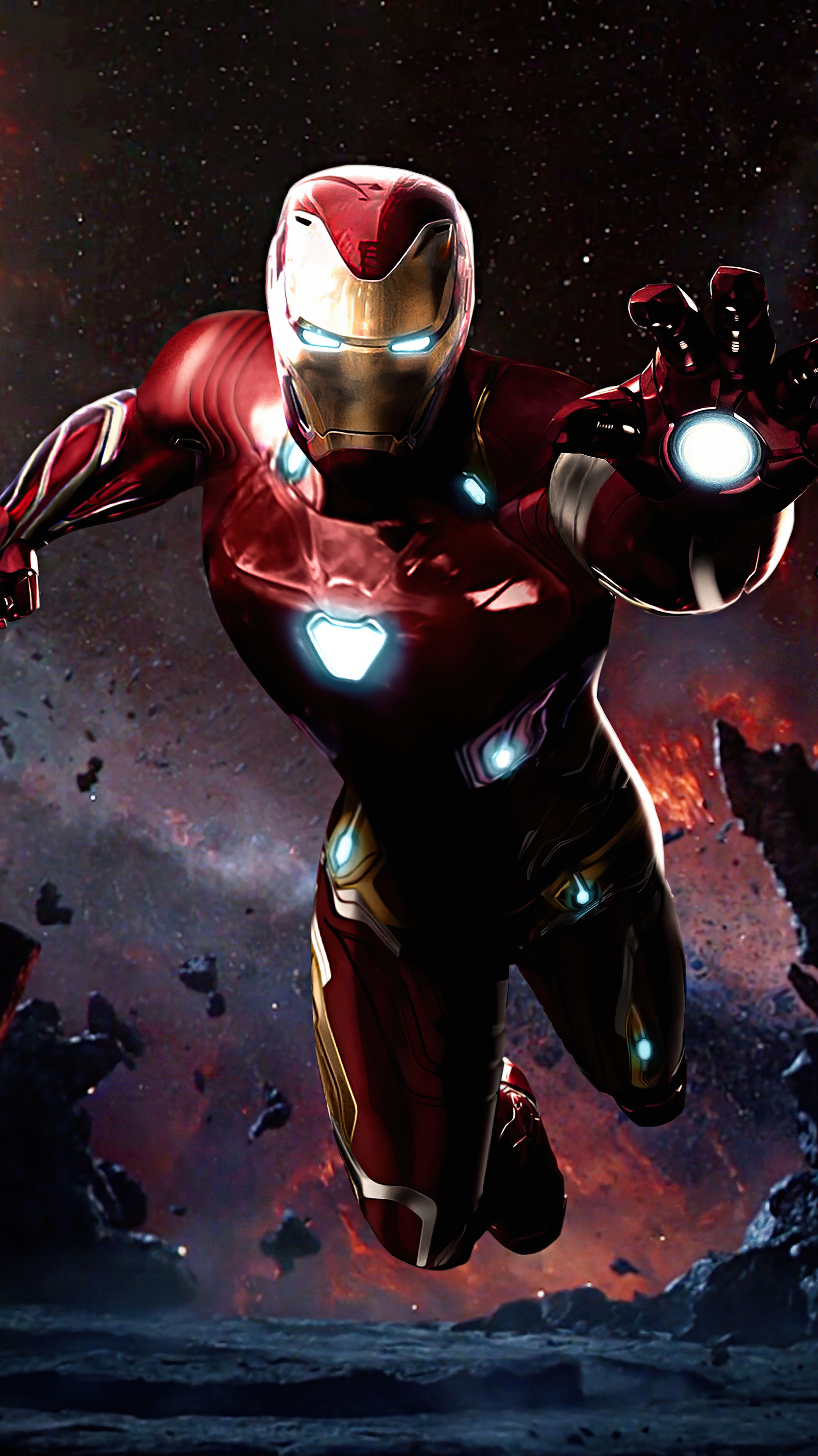 Iron Man in Space HD Phone Wallpaper
