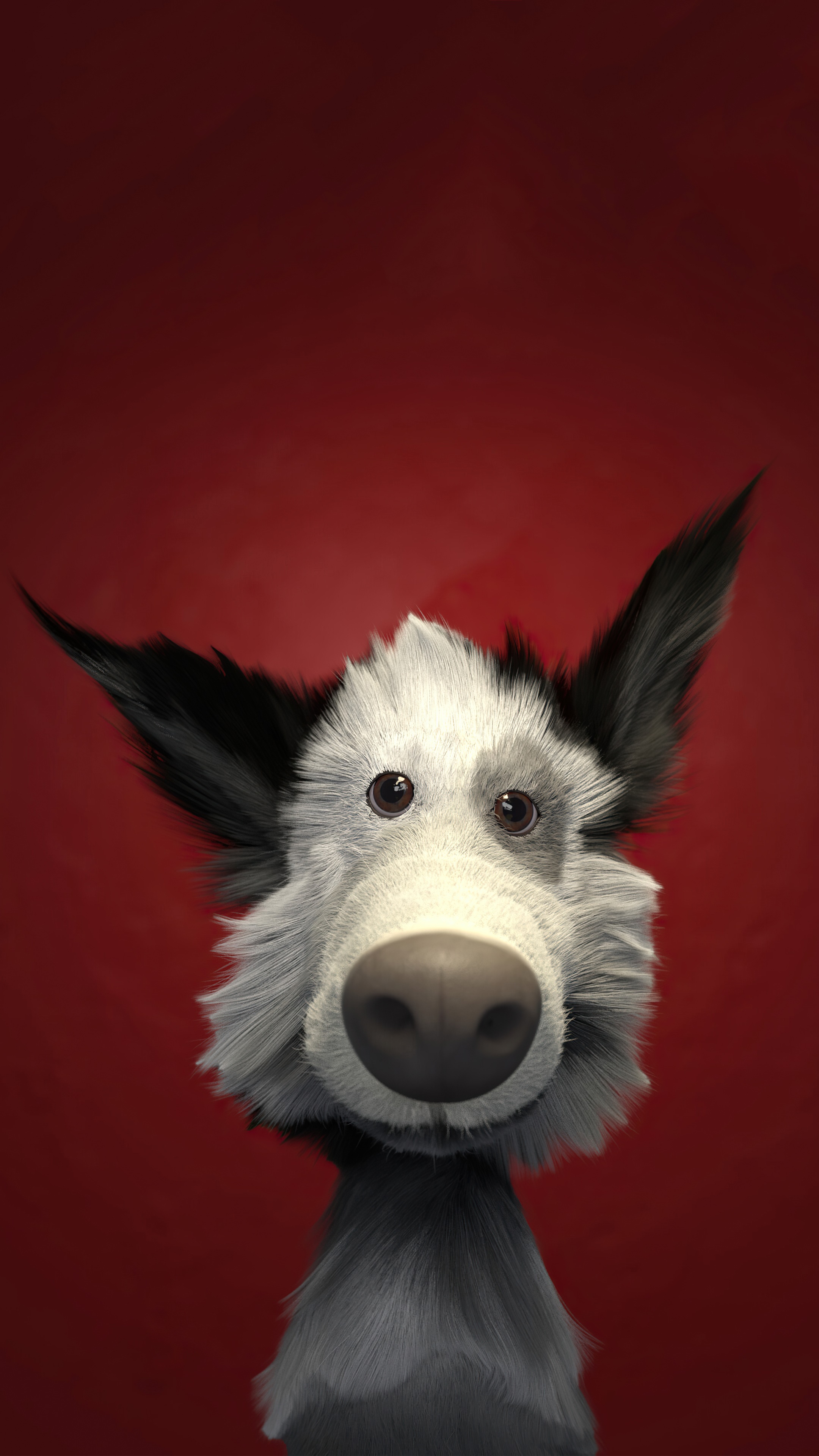 3D artwork of a cartoon dog HD Phone Wallpaper