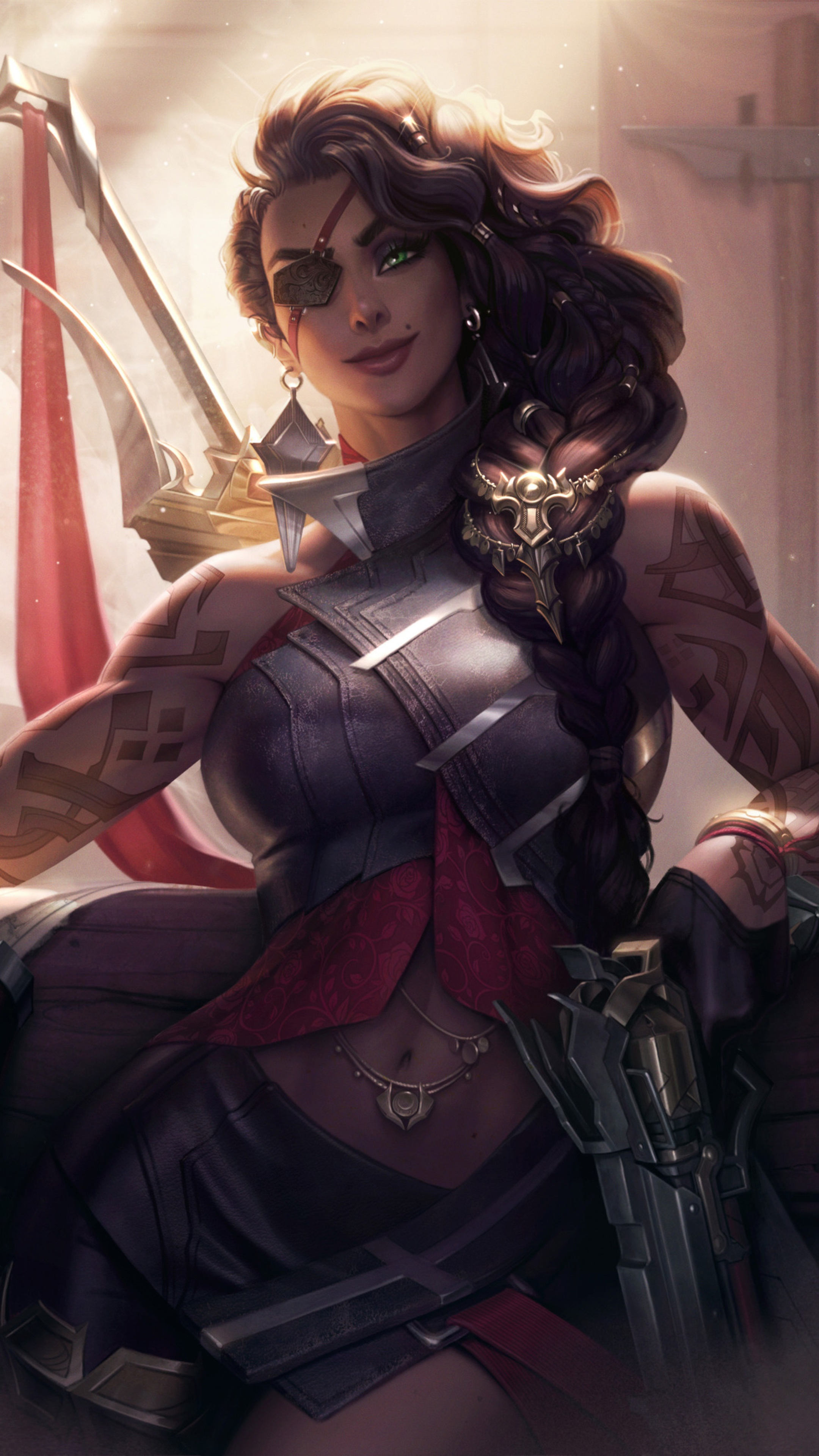 Samira from League of Legends HD Phone Wallpaper