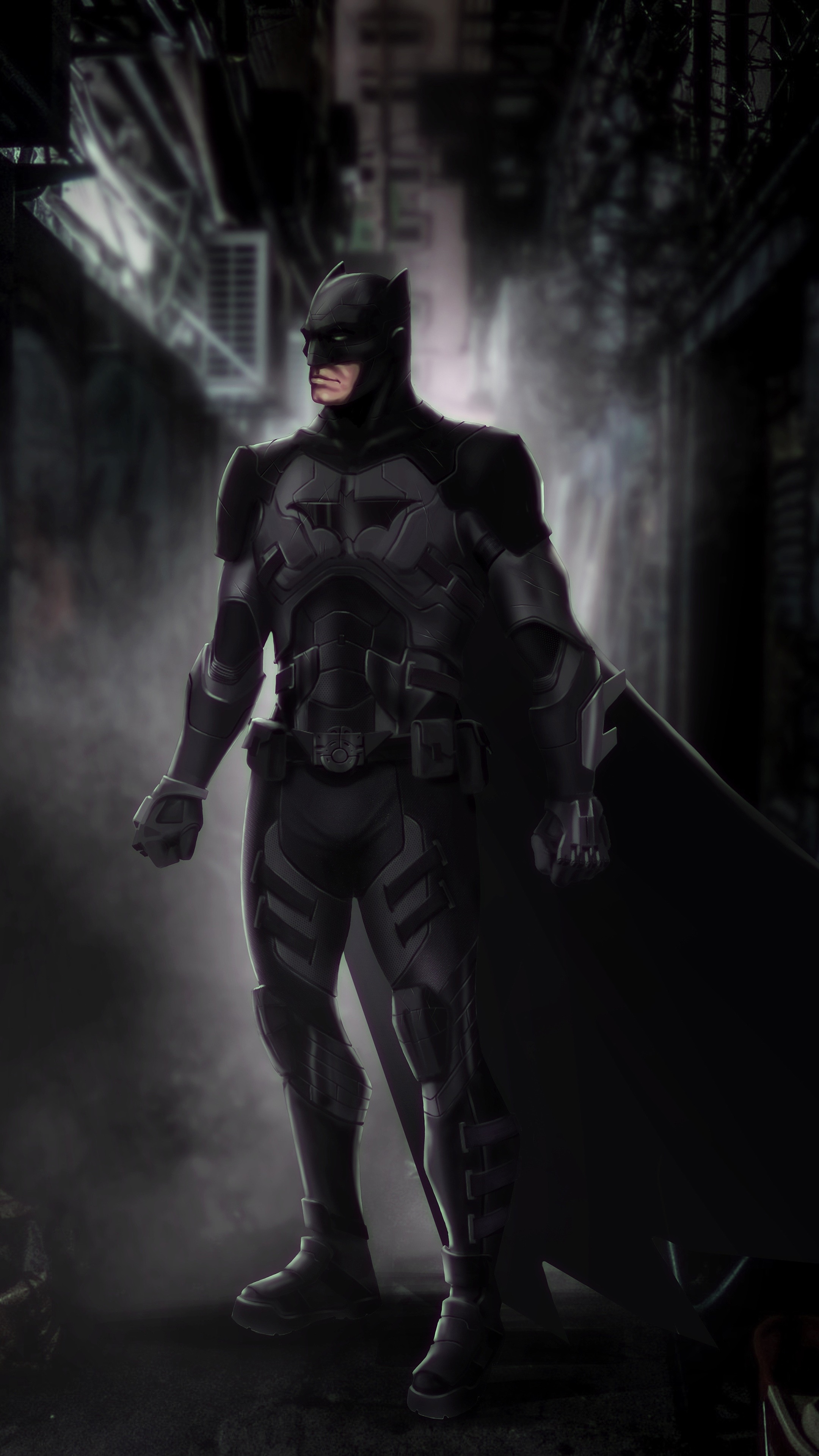 Batman artwork by an artist HD Phone Wallpaper