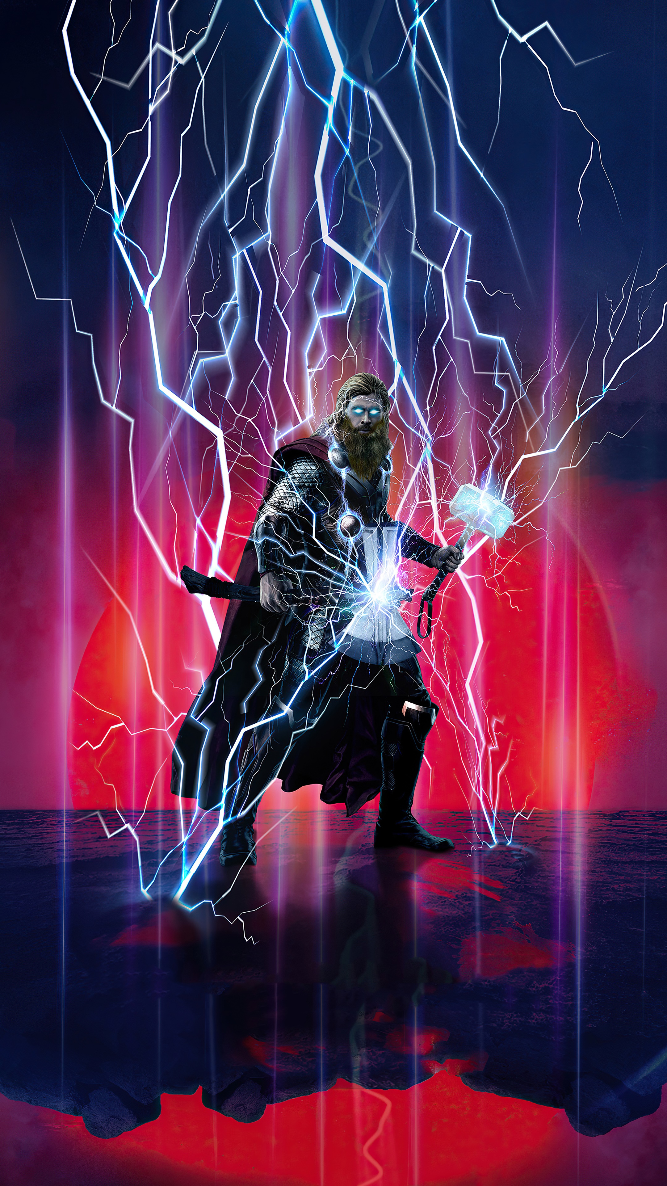 Thor from Avengers Endgame 4K HD Phone Wallpaper