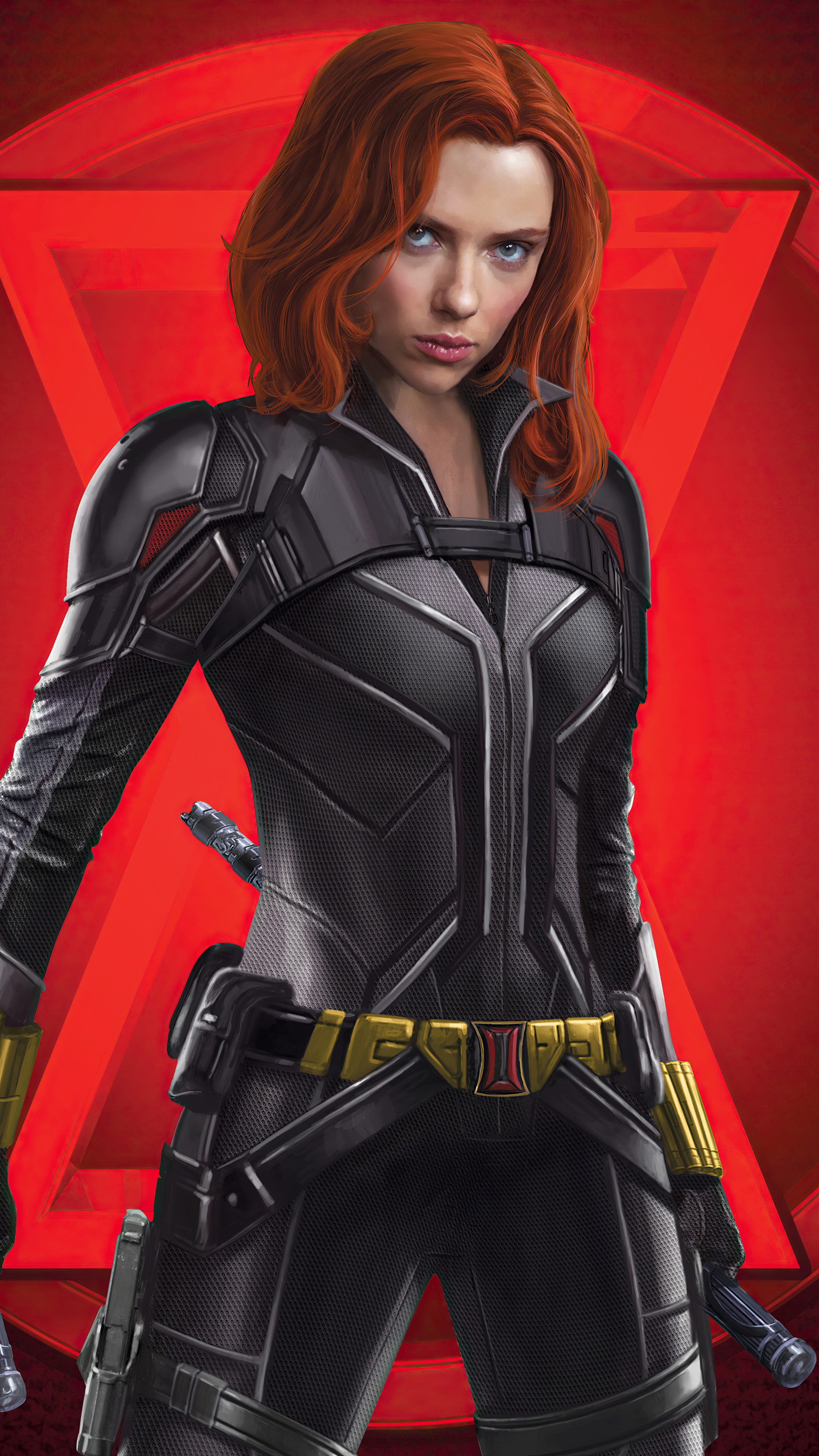 Black Widow from Marvel Comics HD Phone Wallpaper