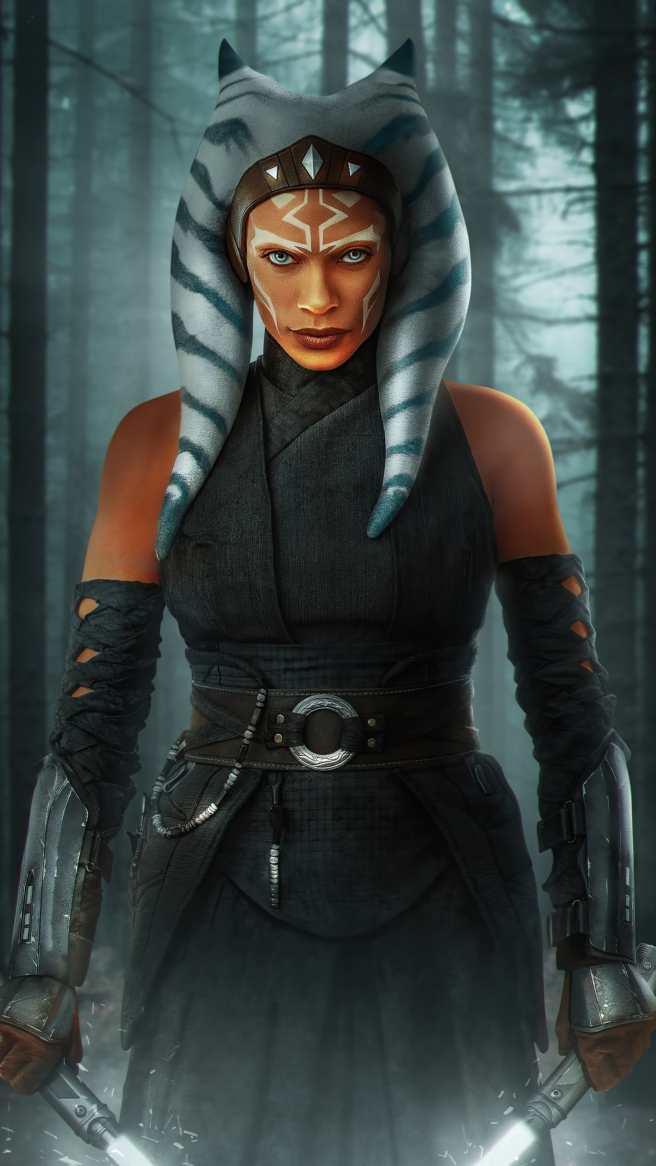 Ahsoka Tano from Star Wars The Mandalorian 4K HD Phone Wallpaper