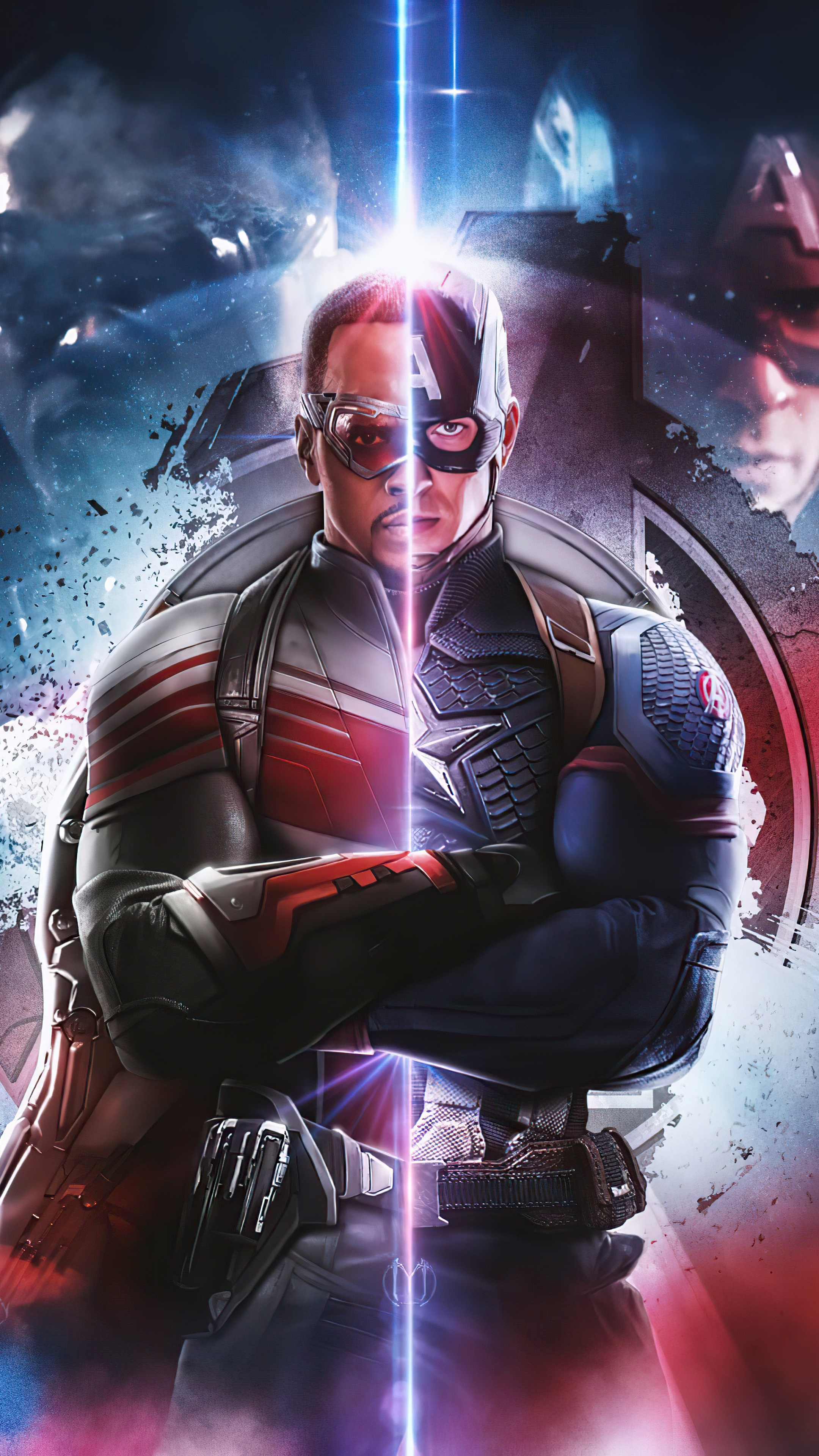 Captain America from Marvel Comics HD Phone Wallpaper