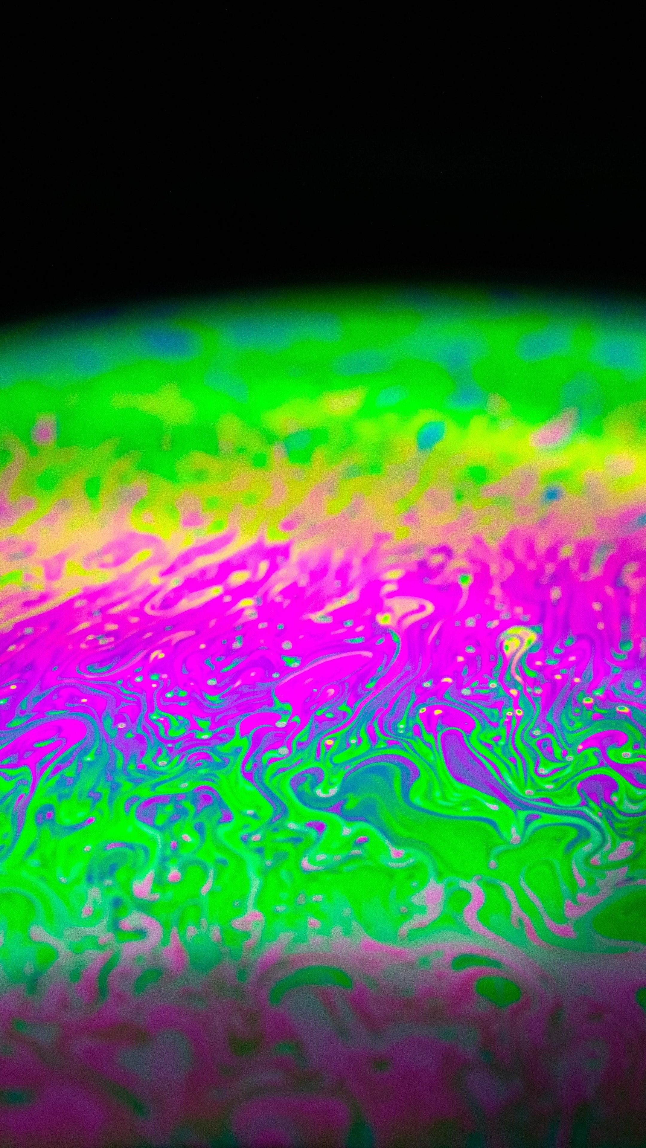 Abstract soap bubble surface with vibrant colors HD Phone Wallpaper
