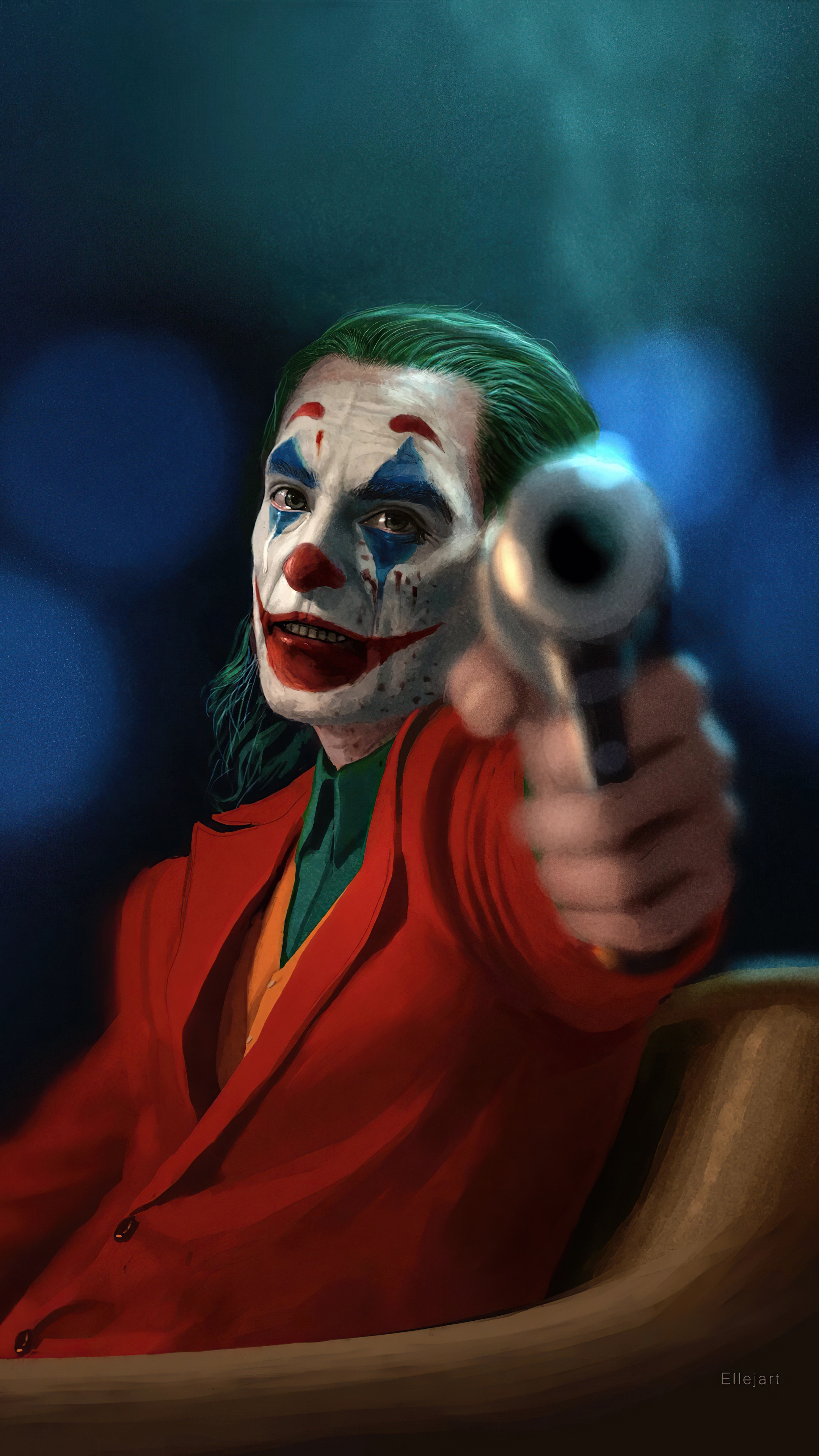 Joker artwork 4K HD Phone Wallpaper