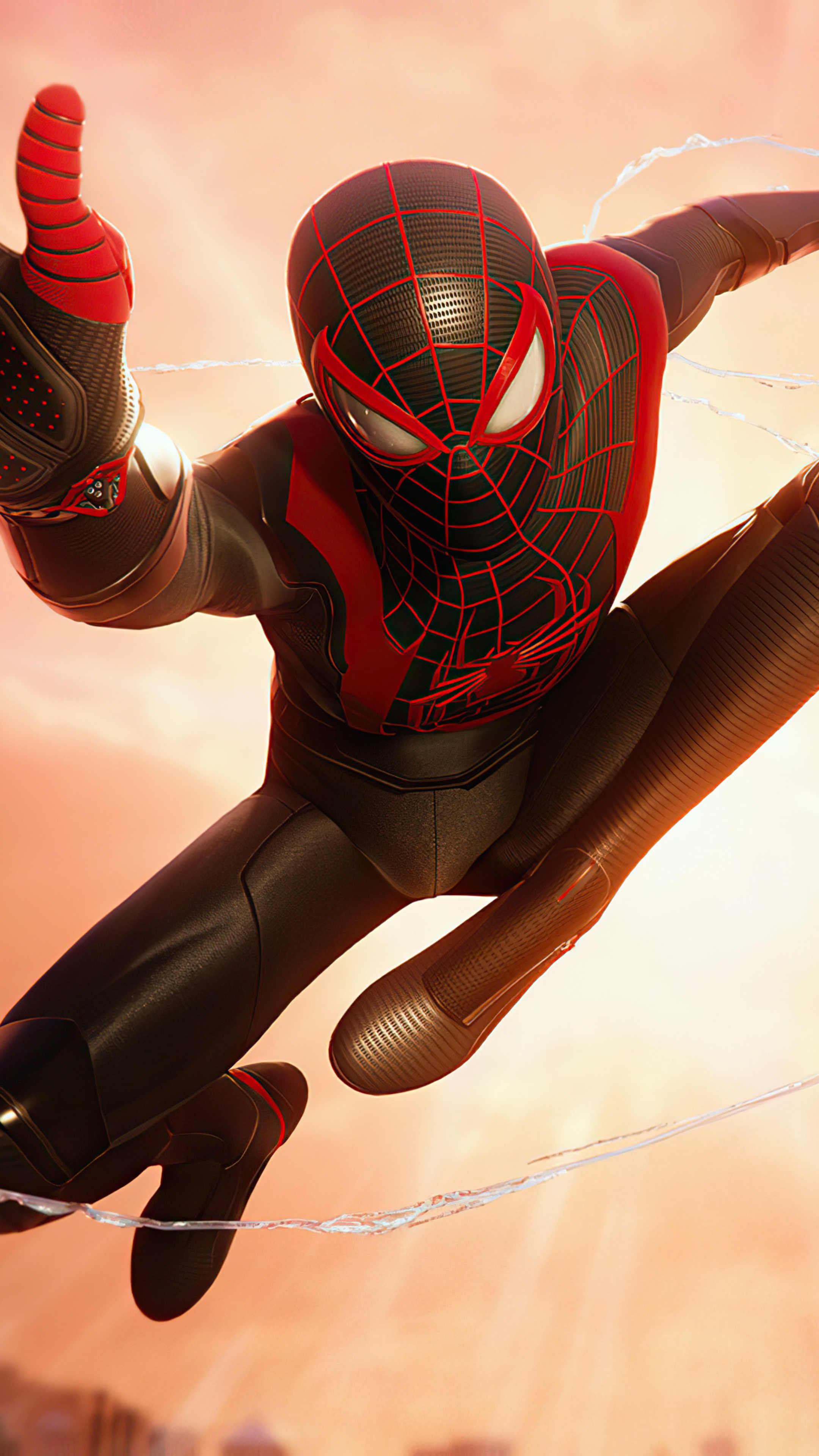 Spider-Man Miles Morales from Marvel's Spider-Man 4K HD Phone Wallpaper