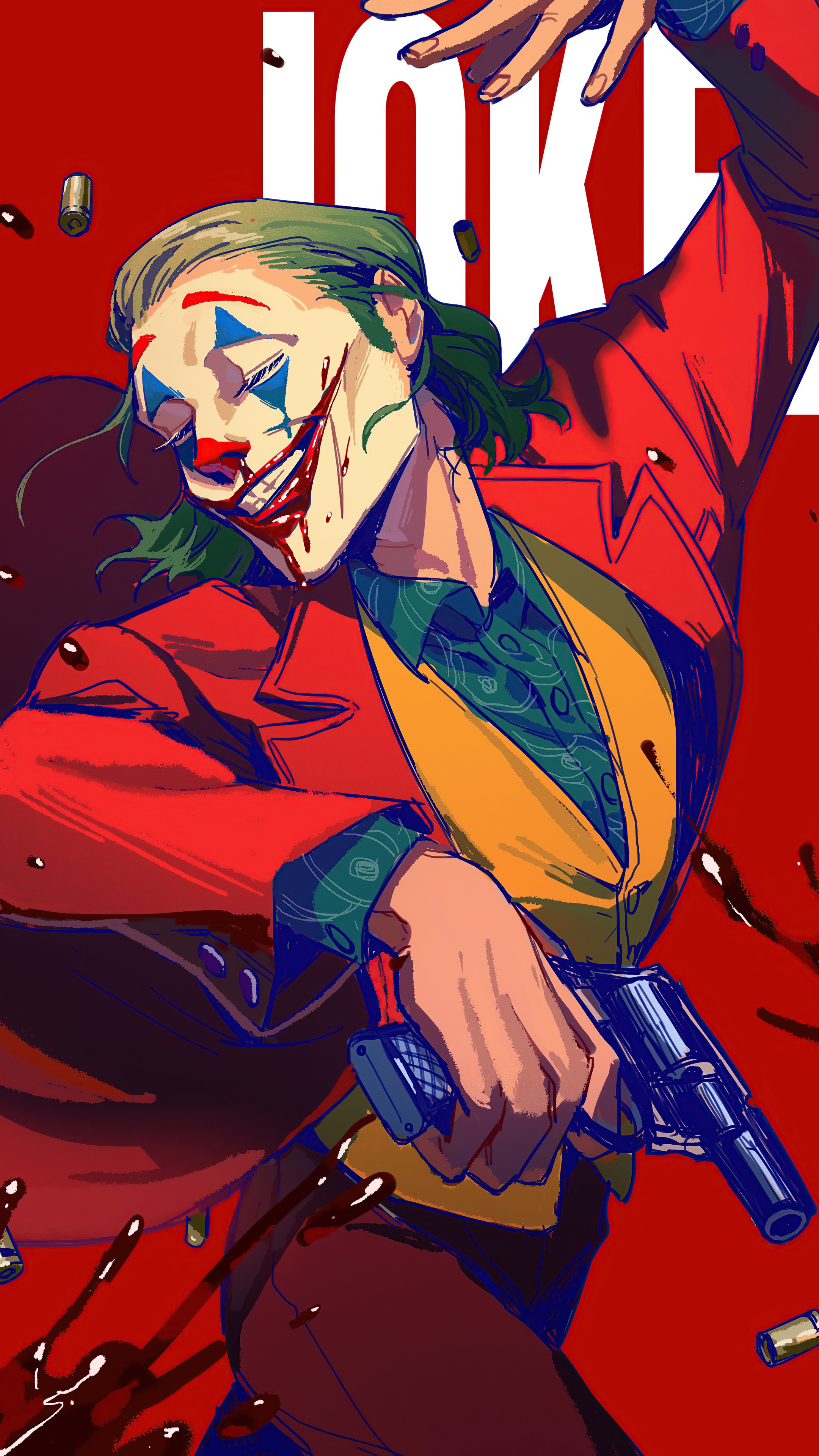 Joker artwork 4K HD Phone Wallpaper