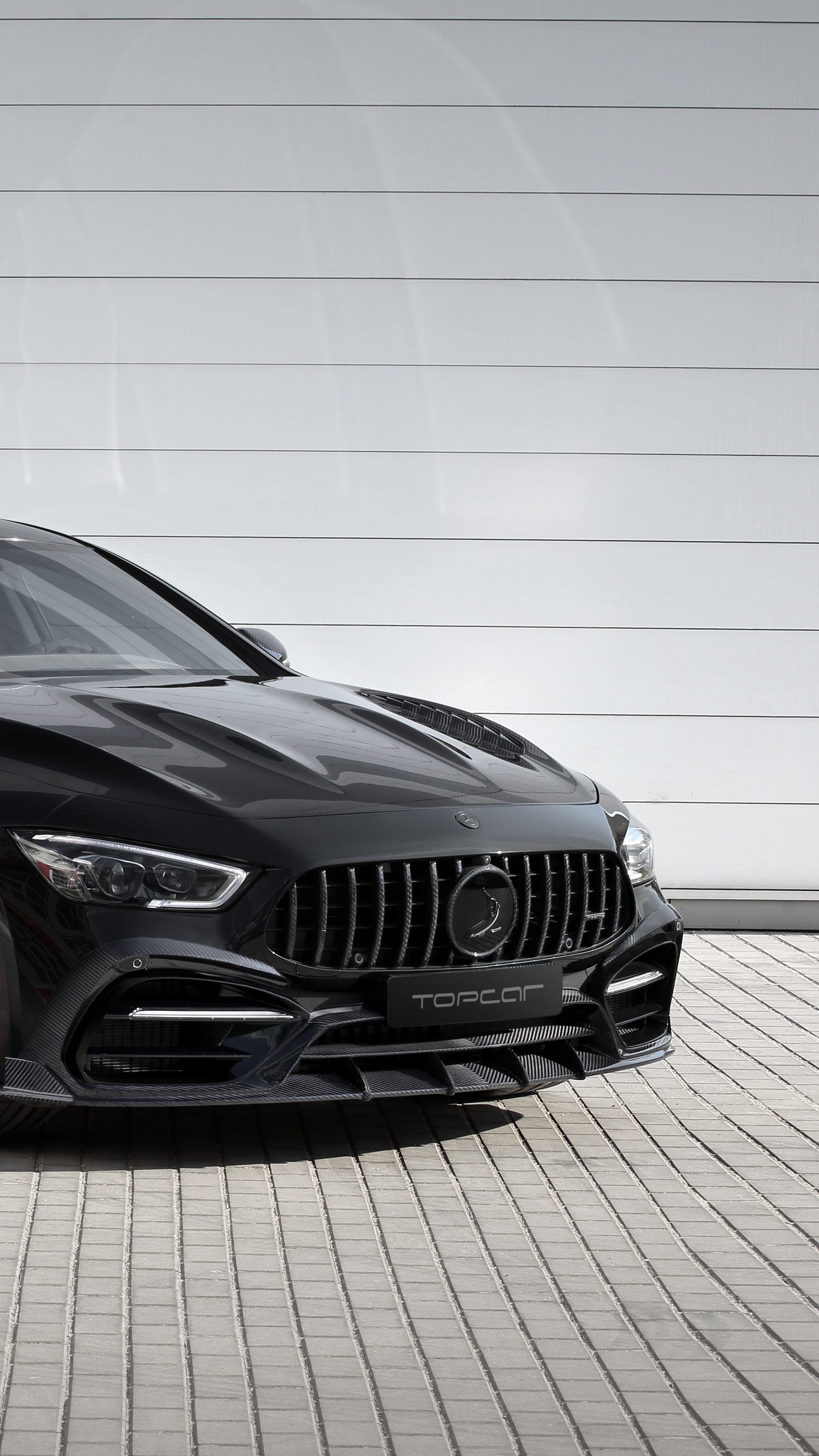 Black Mercedes-Benz AMG GT 4-Door Coupe HD Phone Wallpaper