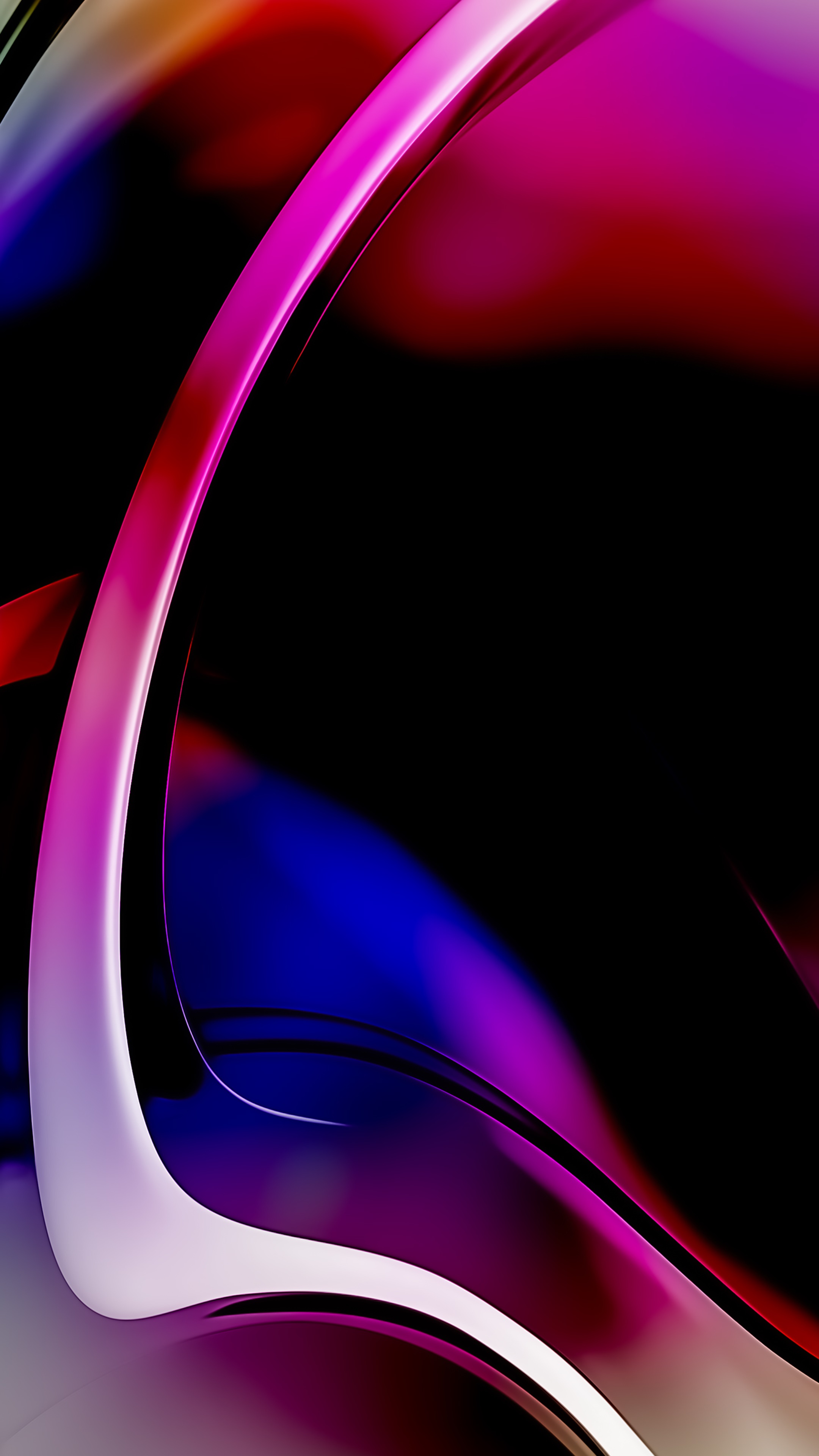 Abstract digital art with flowing shapes HD Phone Wallpaper