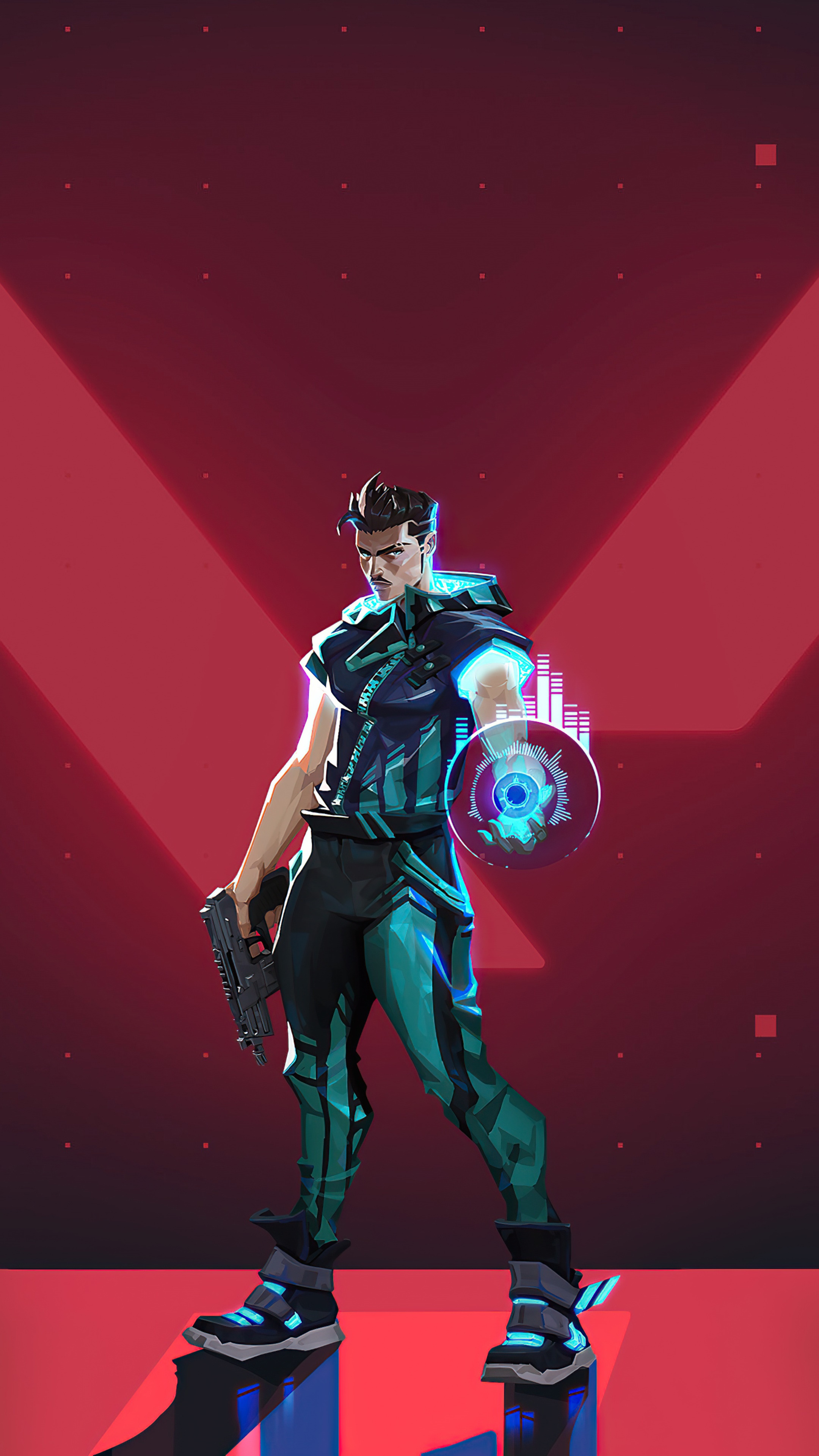 Cypher from Valorant HD Phone Wallpaper