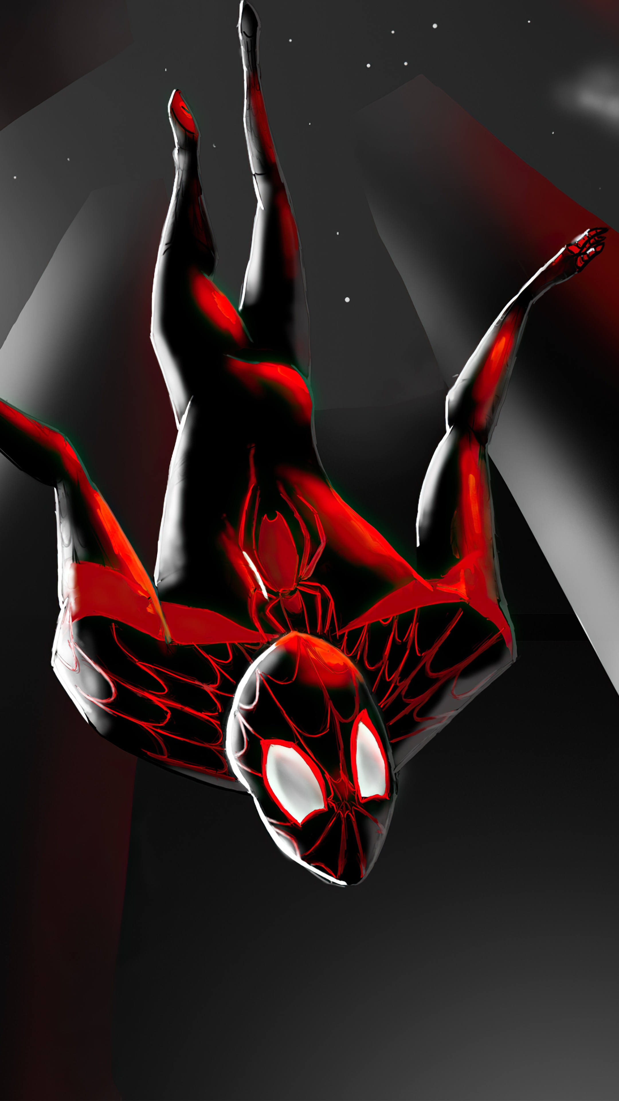 Spider-Man Miles Morales artwork HD Phone Wallpaper