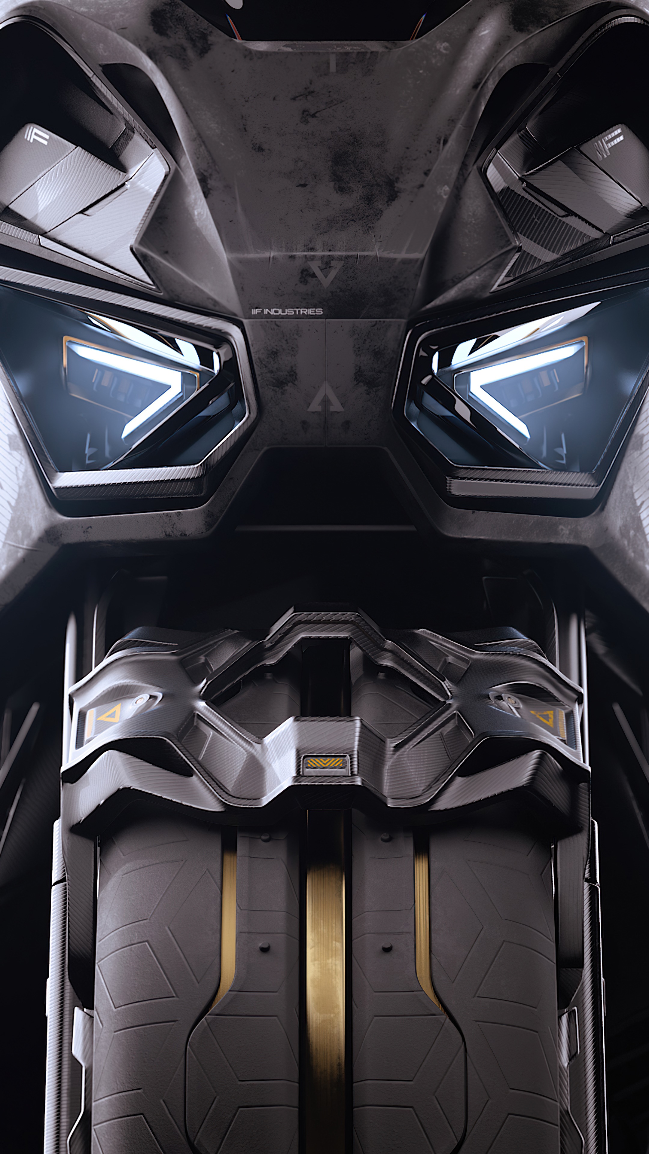 Sci-fi motorcycle artwork HD Phone Wallpaper