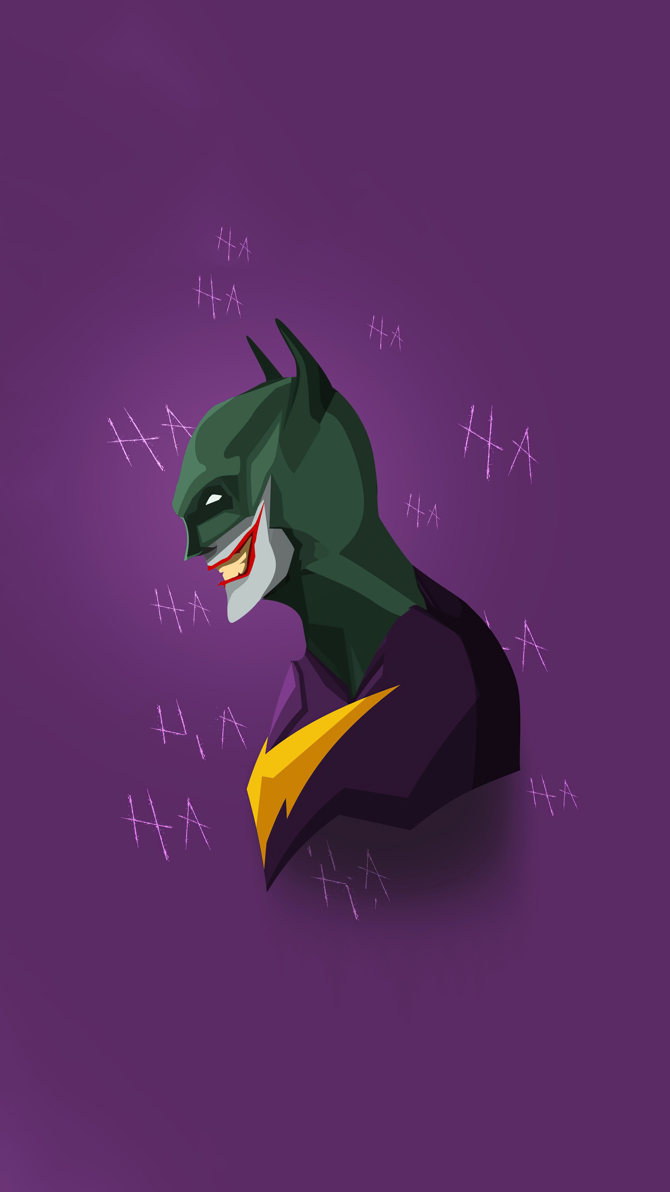 Minimalist Joker artwork 4K HD Phone Wallpaper