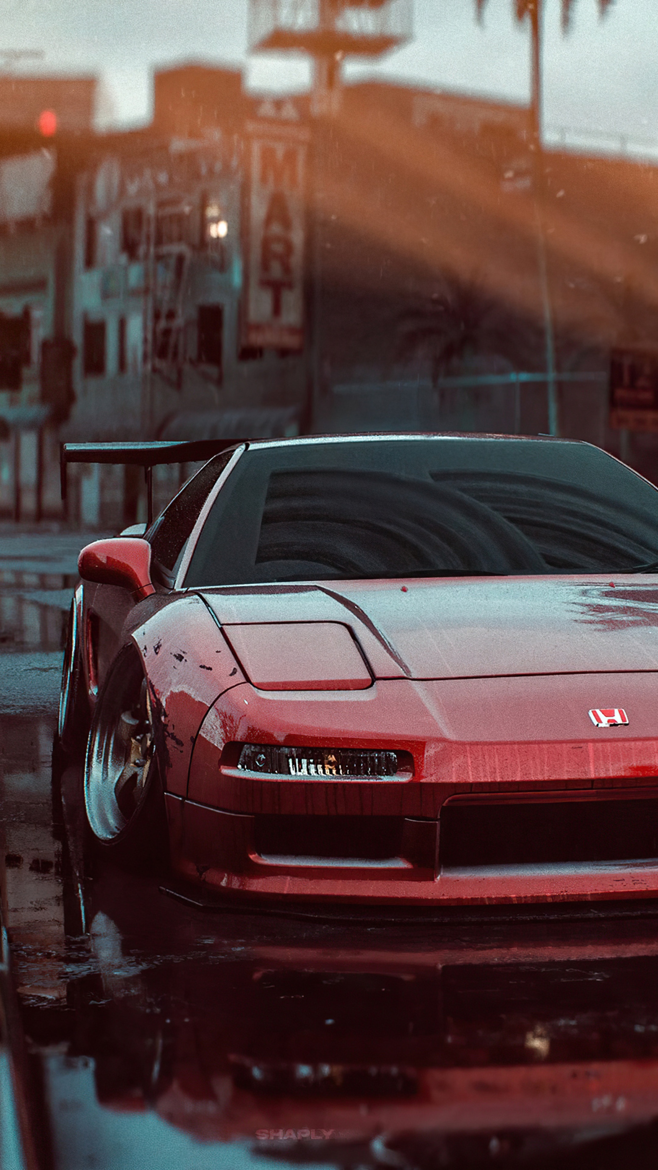 Red Honda NSX in Need for Speed 4K HD Phone Wallpaper