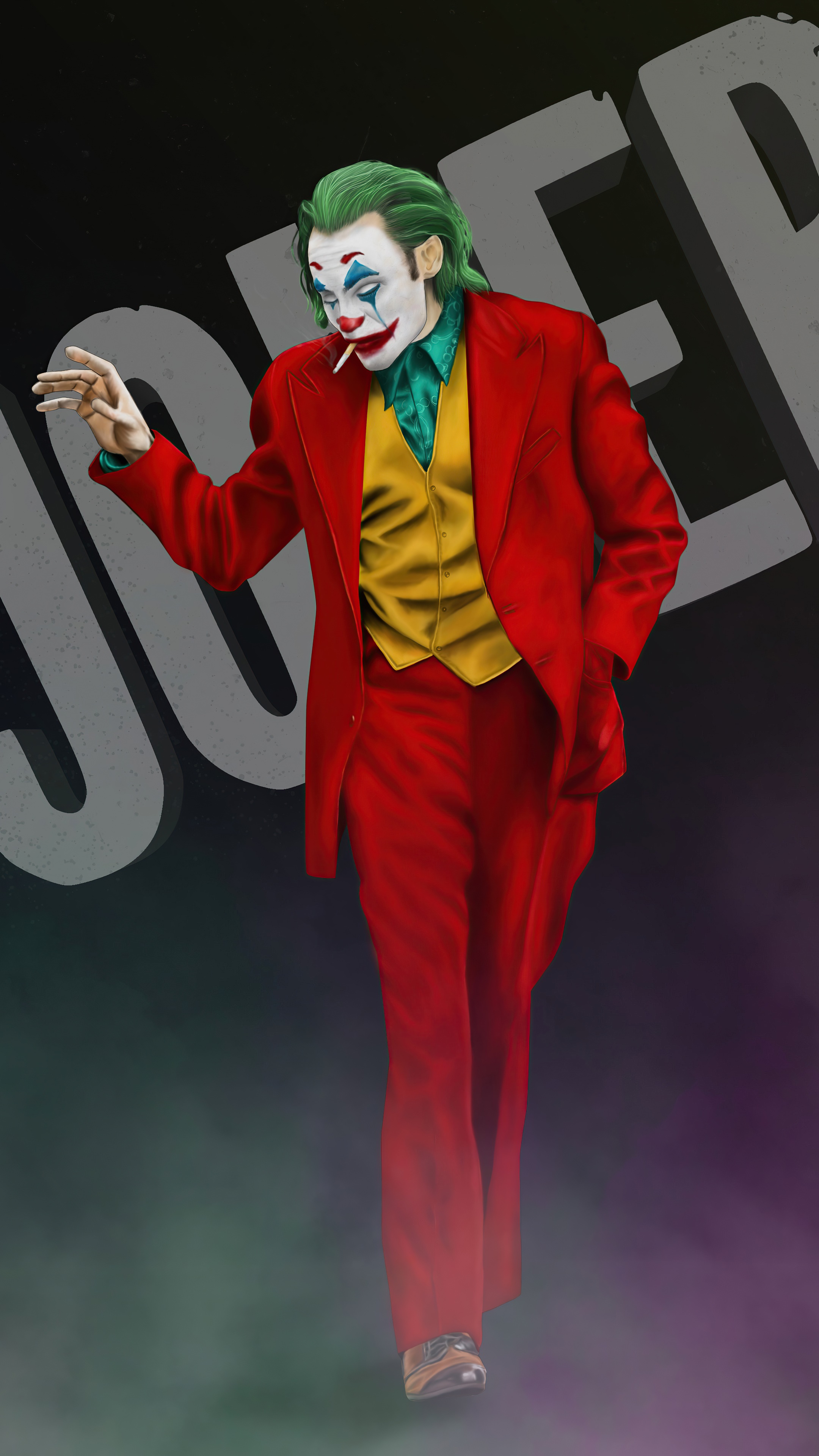 Joker artwork 4K HD Phone Wallpaper