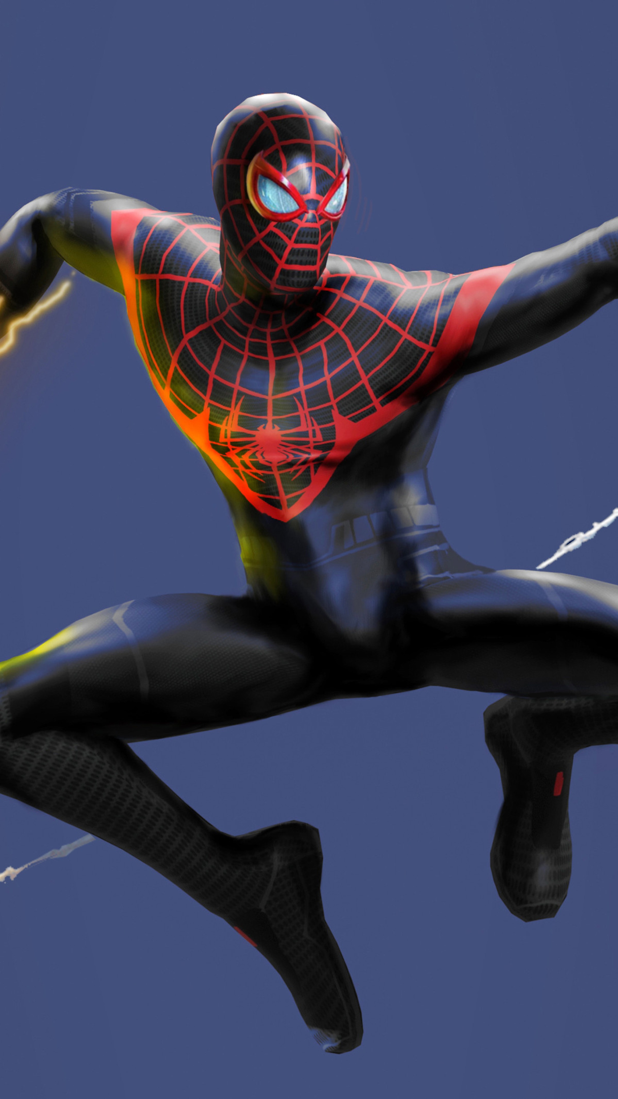 Miles Morales Spider-Man artwork 4K HD Phone Wallpaper