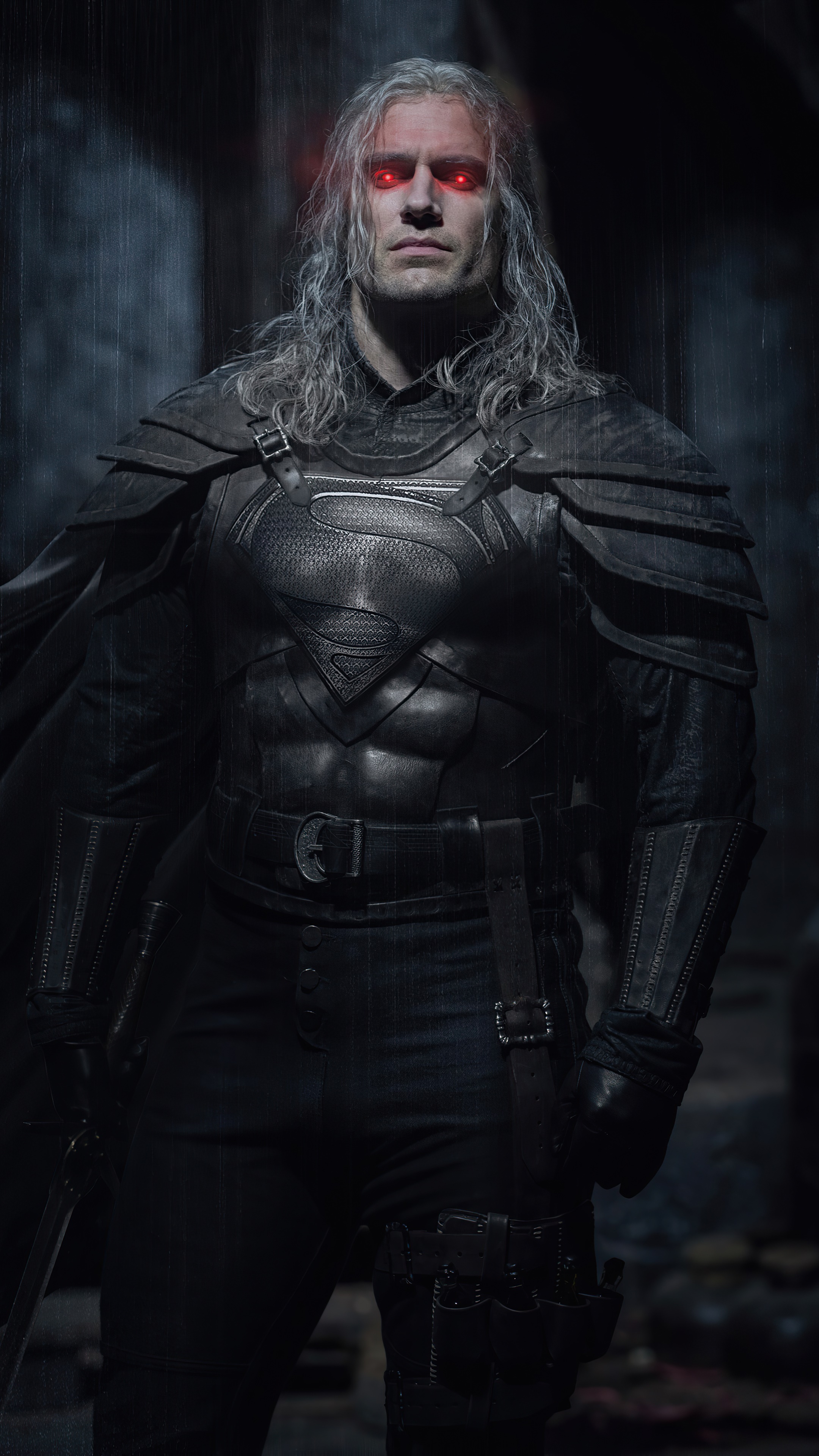 Superman from The Witcher Season 2 fan art HD Phone Wallpaper