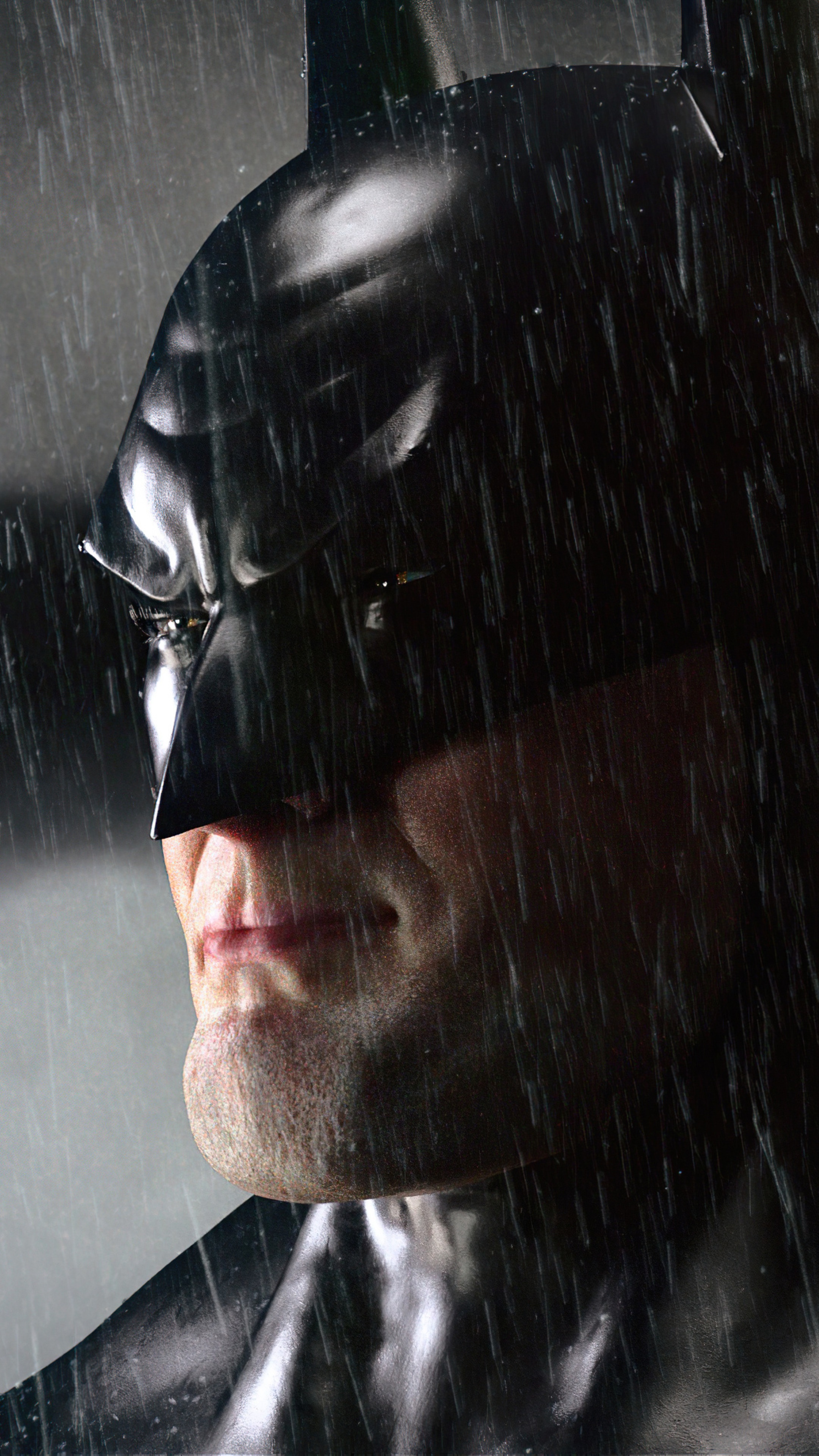 Batman in the rain HD Phone Wallpaper