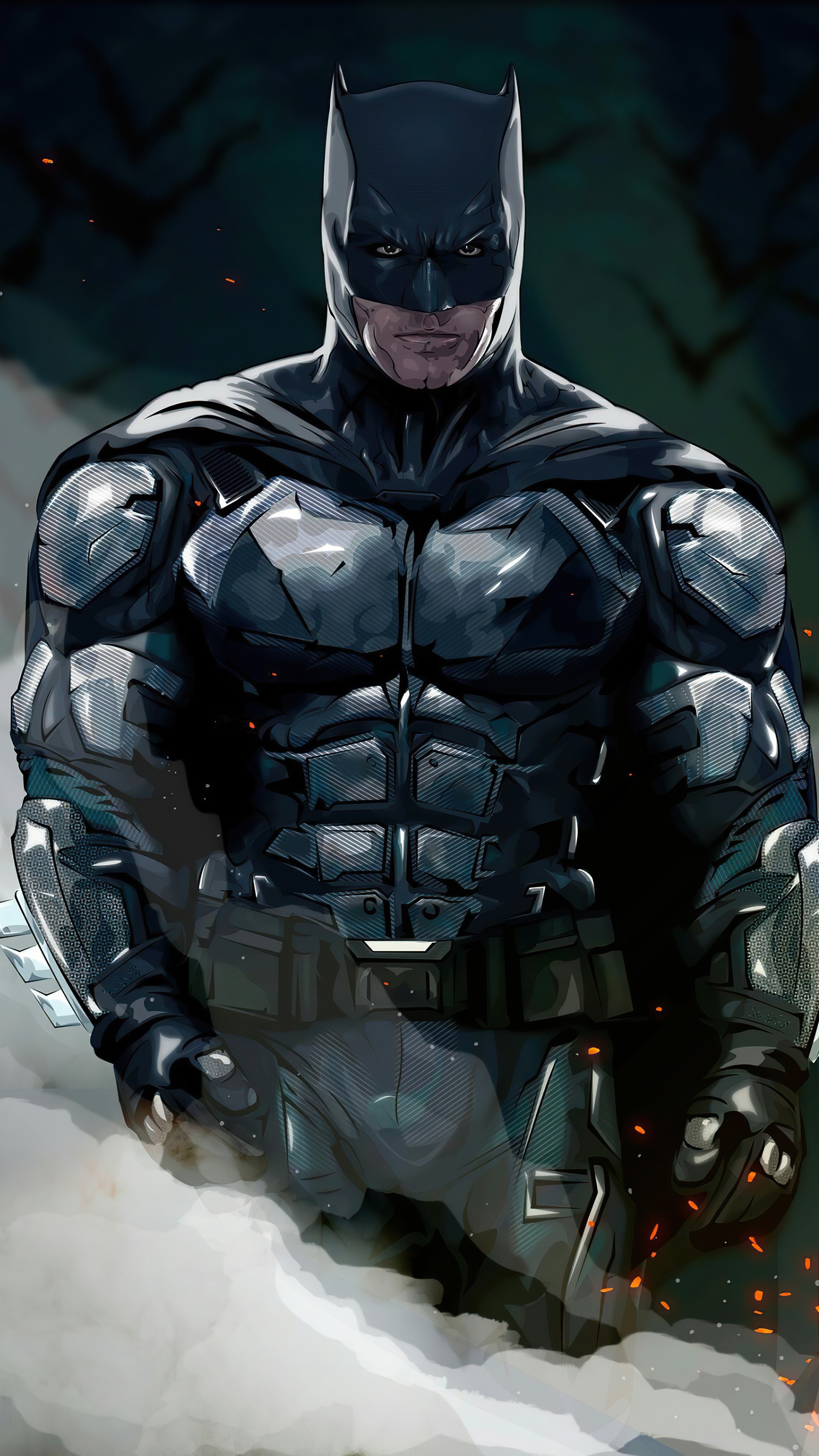 Batman artwork 4K HD Phone Wallpaper