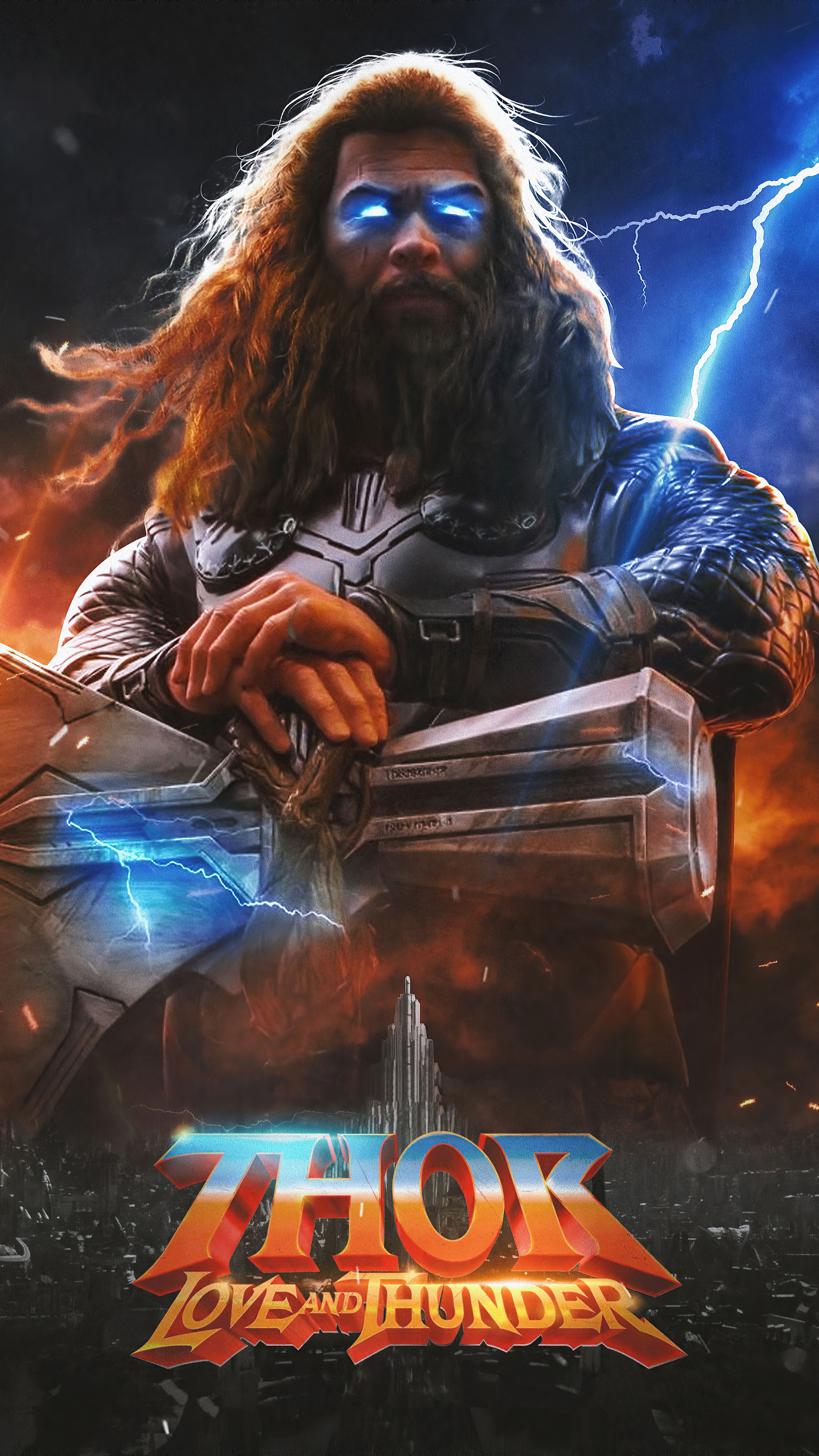 Thor from Thor: Love and Thunder 4K HD Phone Wallpaper