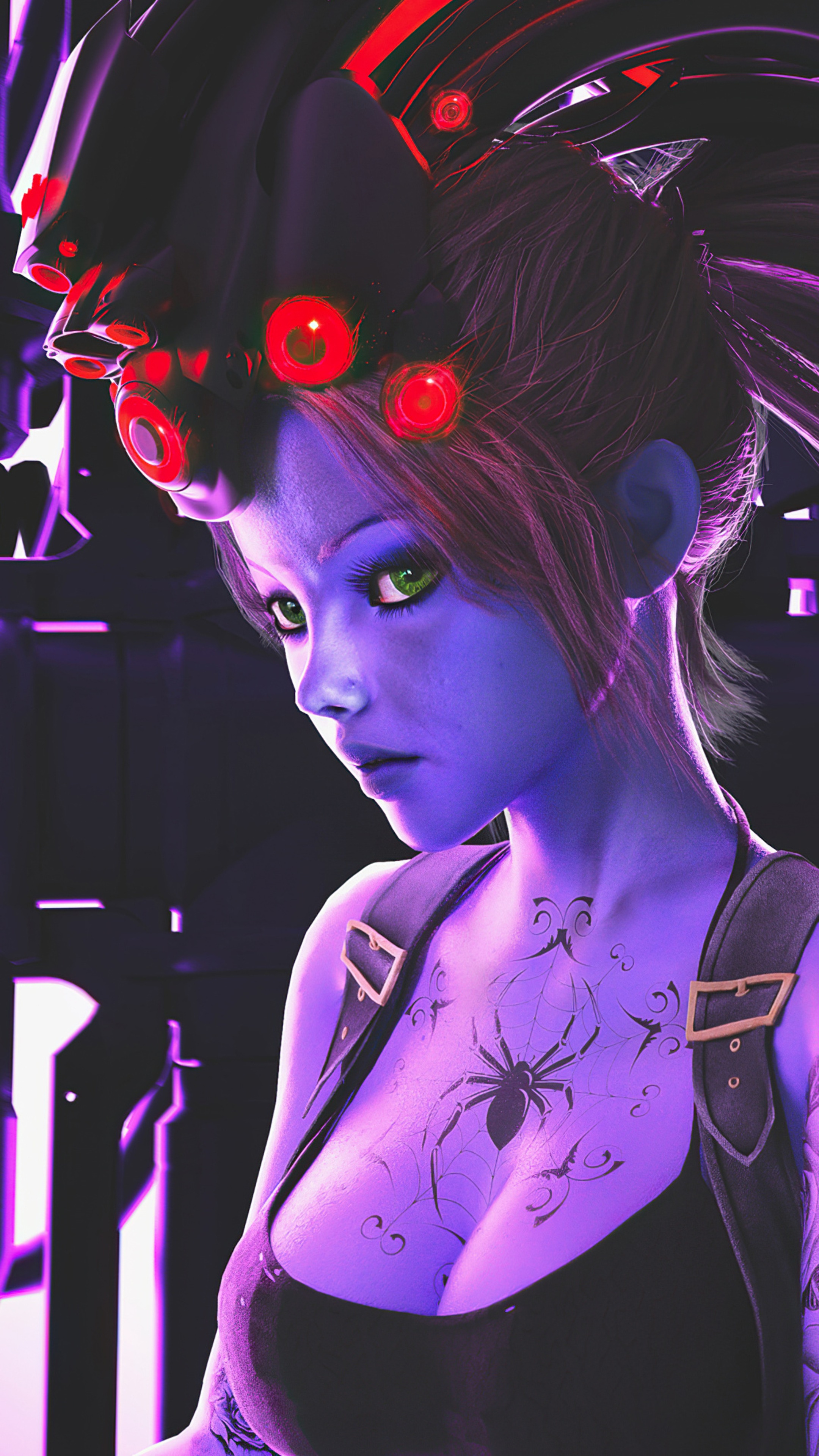 Widowmaker from Overwatch 4K art HD Phone Wallpaper