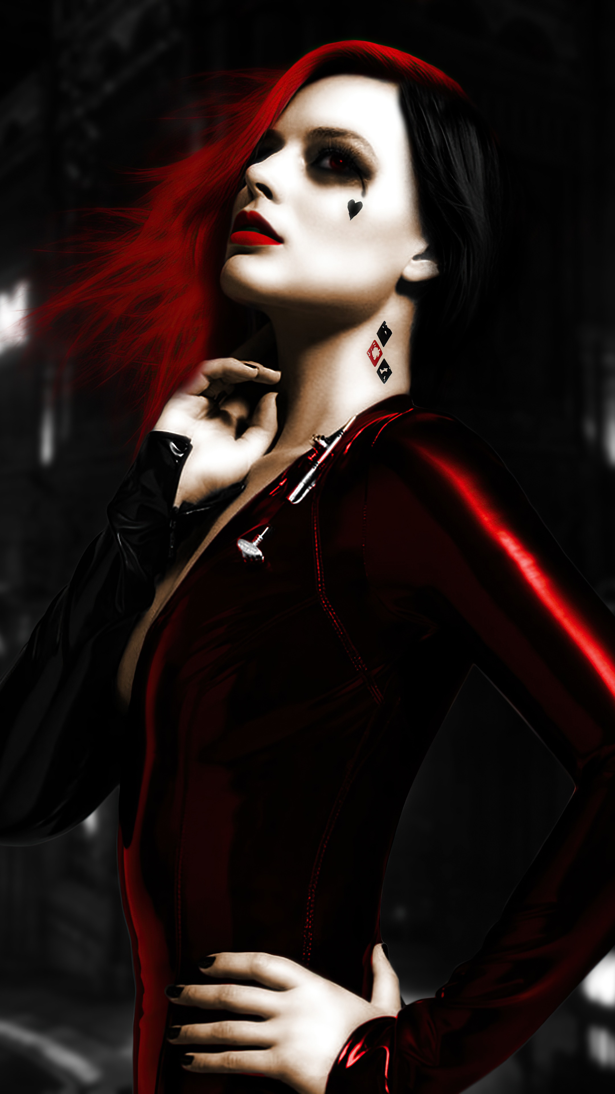 Harley Quinn from The Suicide Squad artwork HD Phone Wallpaper