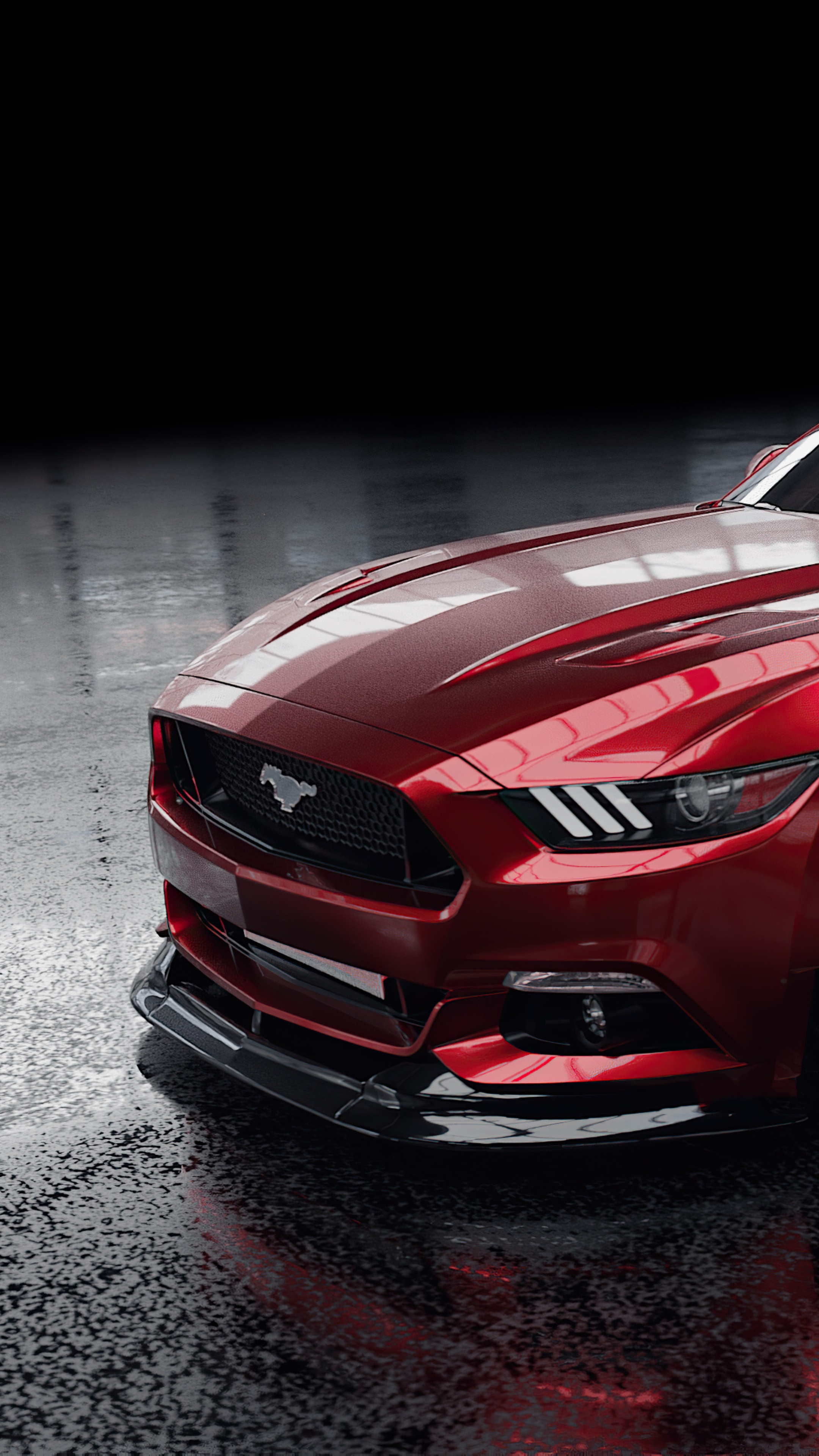 Red Ford Mustang 4K HD Phone Wallpaper