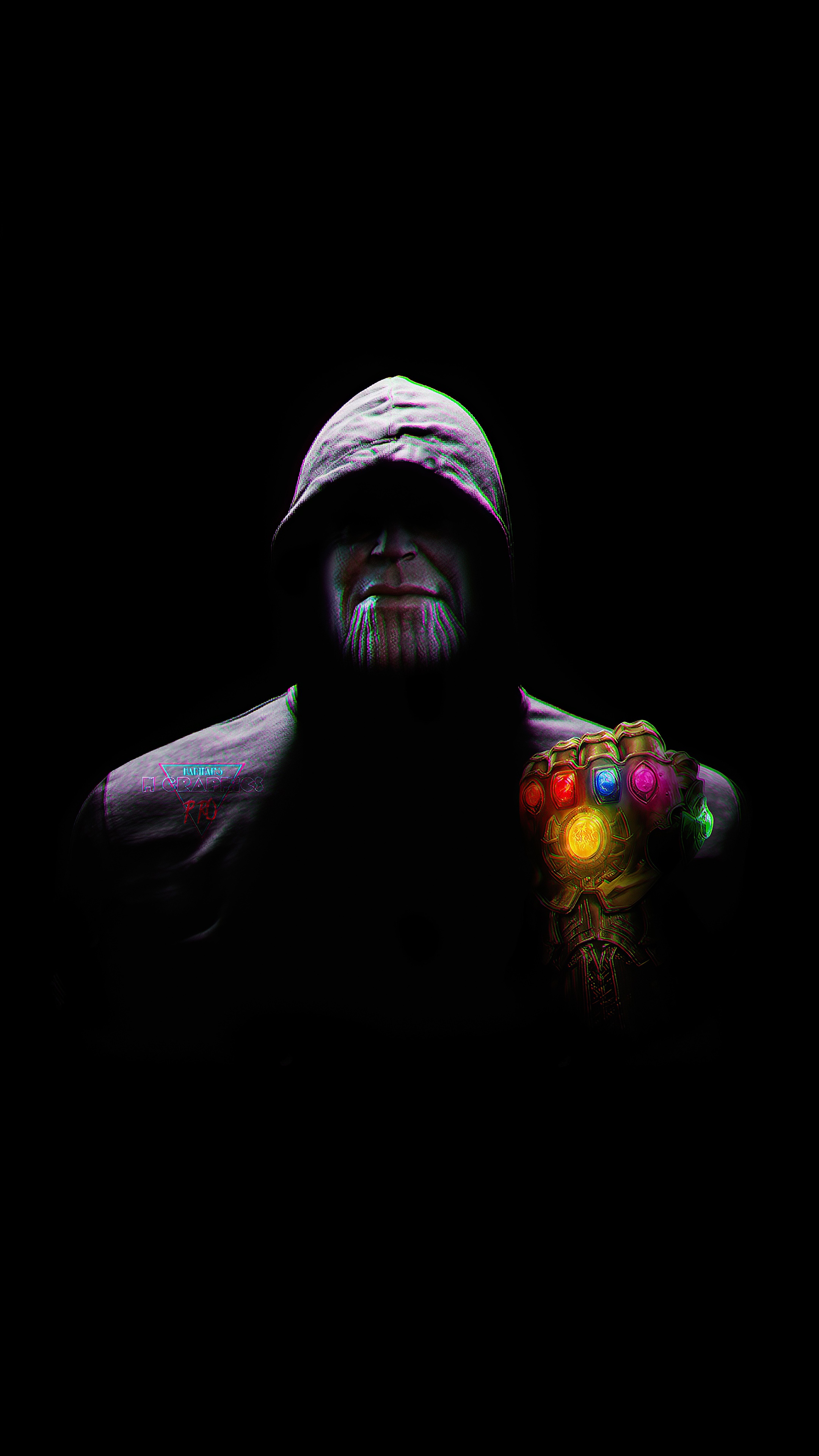 Thanos with the Infinity Gauntlet 4K HD Phone Wallpaper