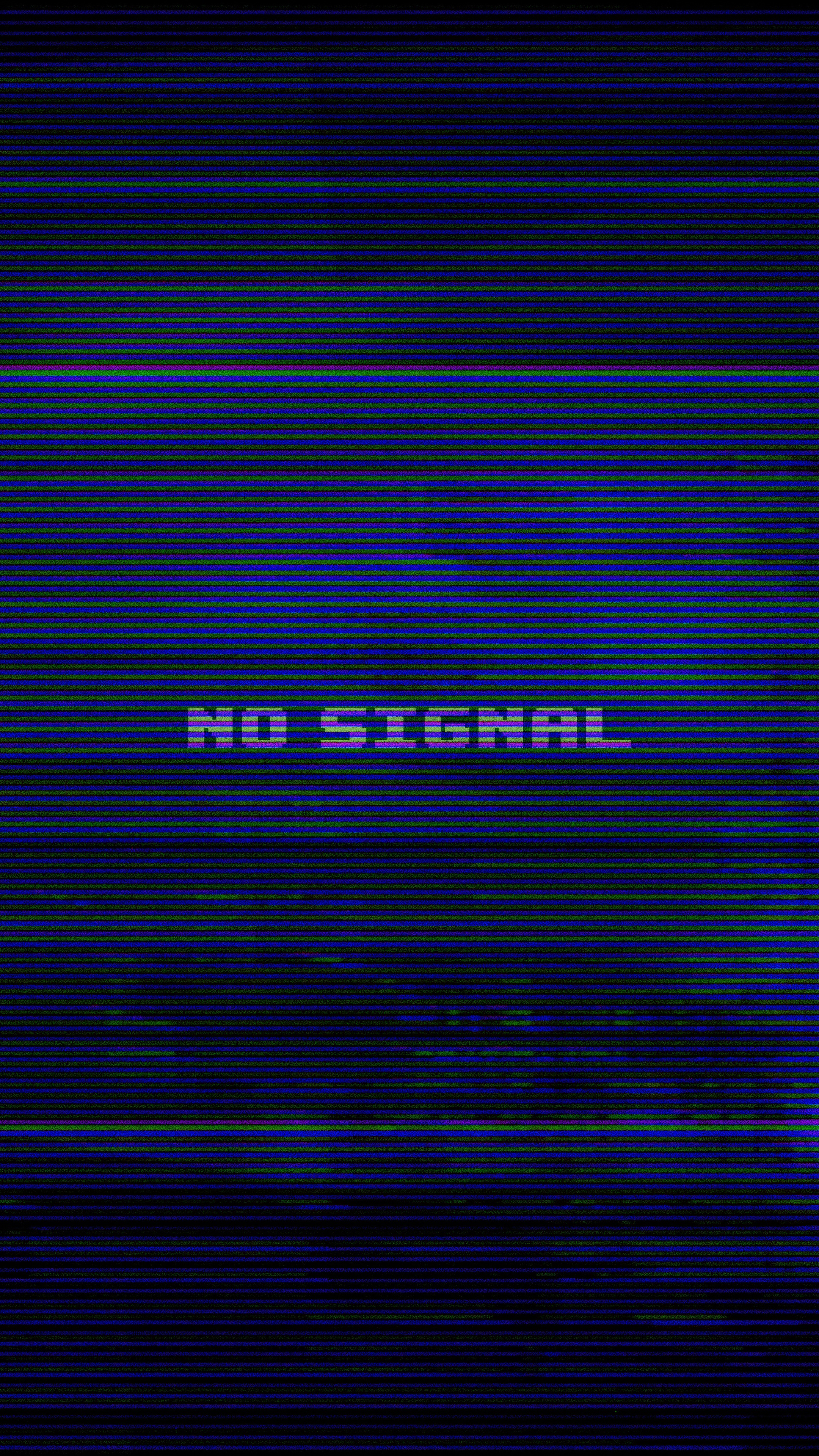 No Signal Typography HD Phone Wallpaper