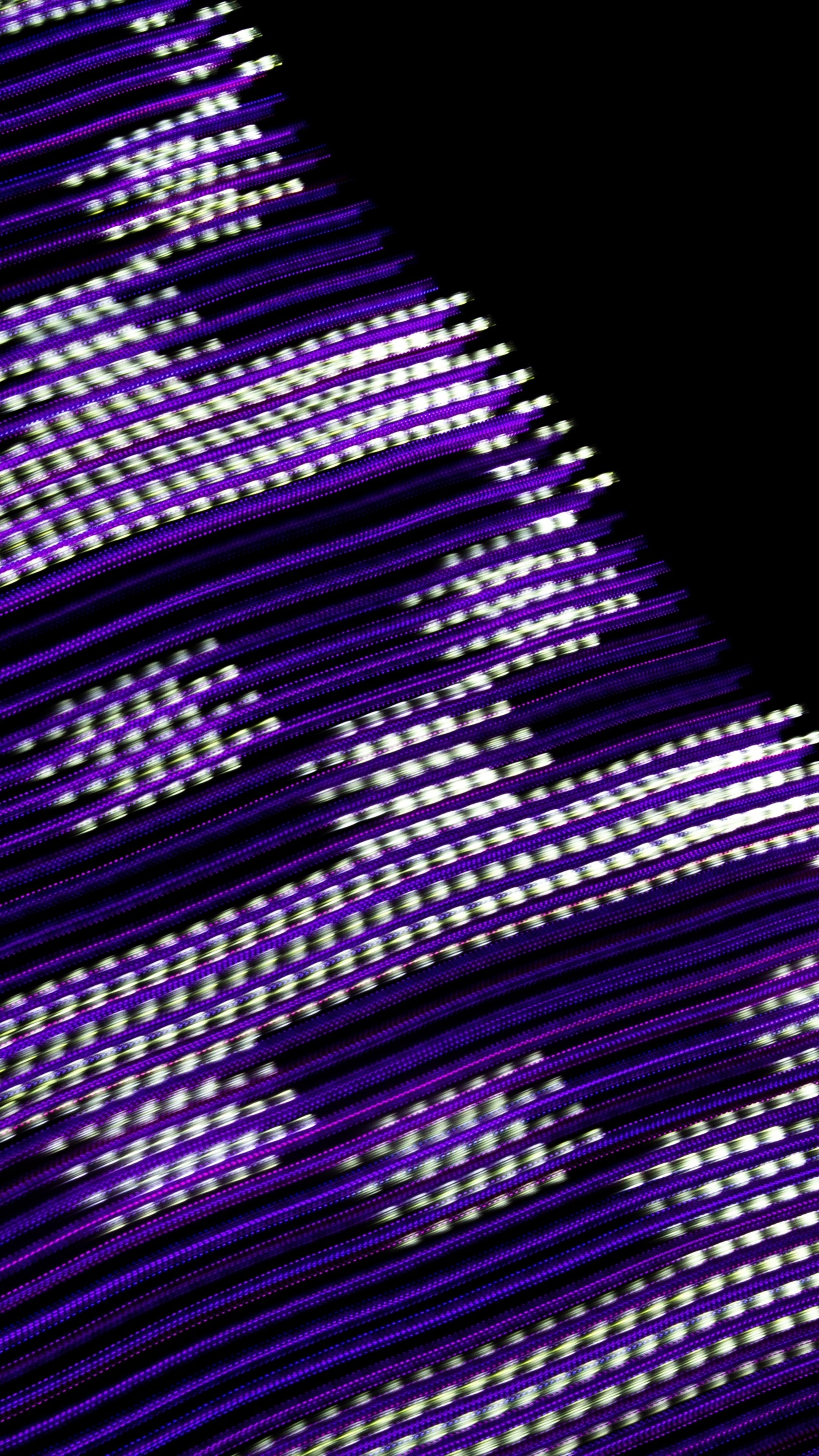 Abstract digital art with purple and white lights HD Phone Wallpaper