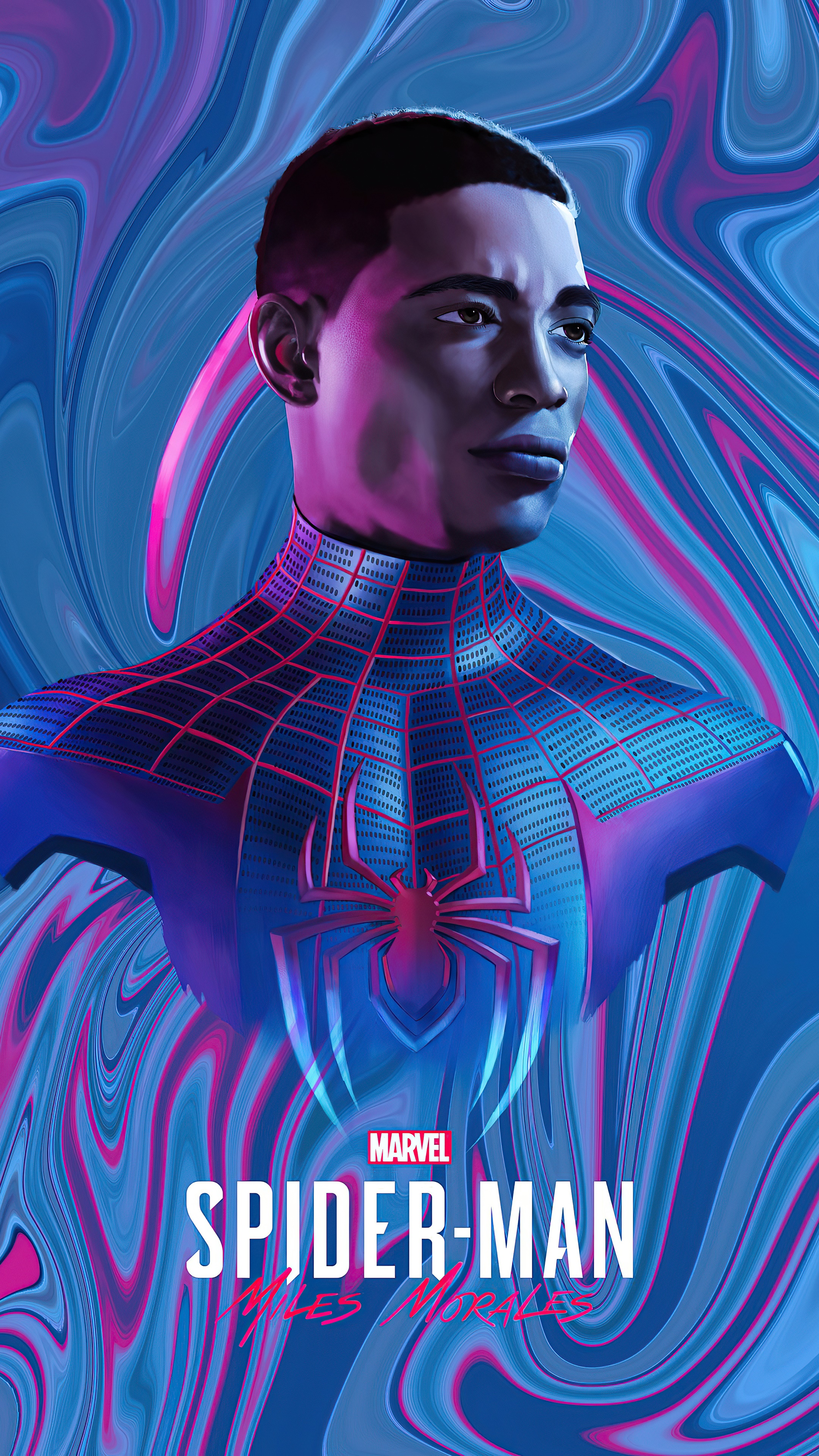 Spider-Man Miles Morales from Marvel HD Phone Wallpaper