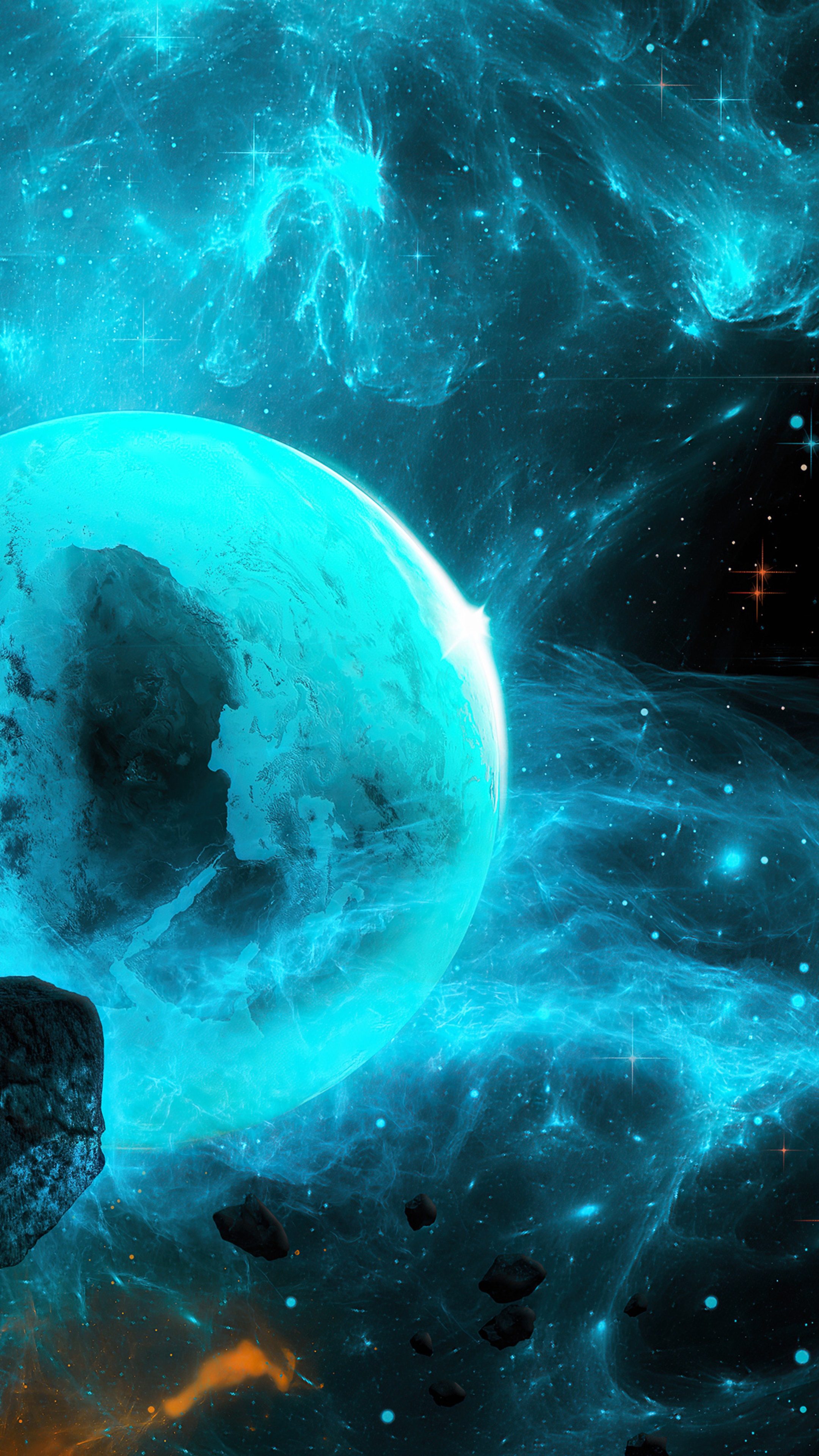 Digital Universe Artwork 4K HD Phone Wallpaper