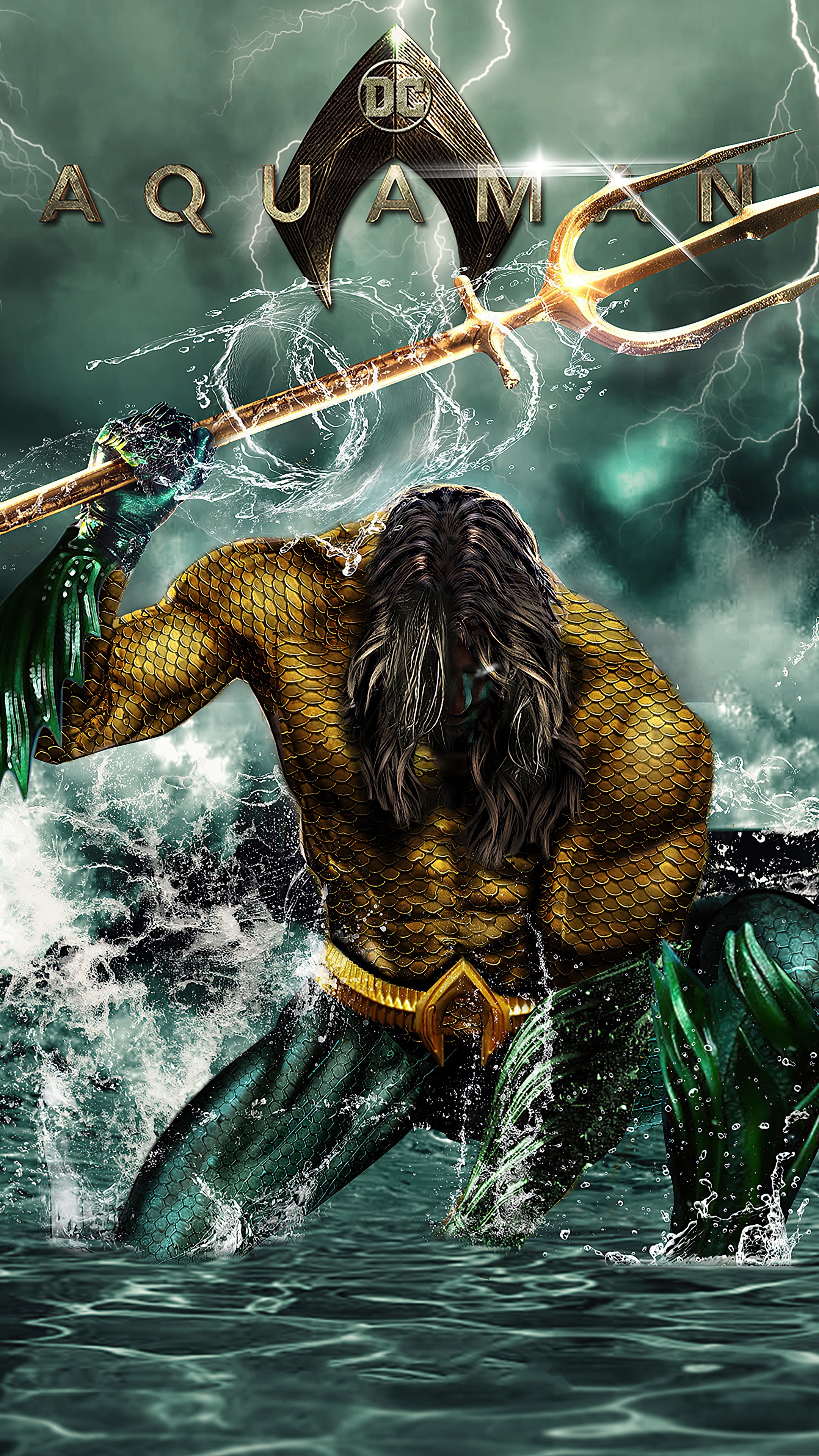Aquaman from DC Comics Artwork 4K HD Phone Wallpaper