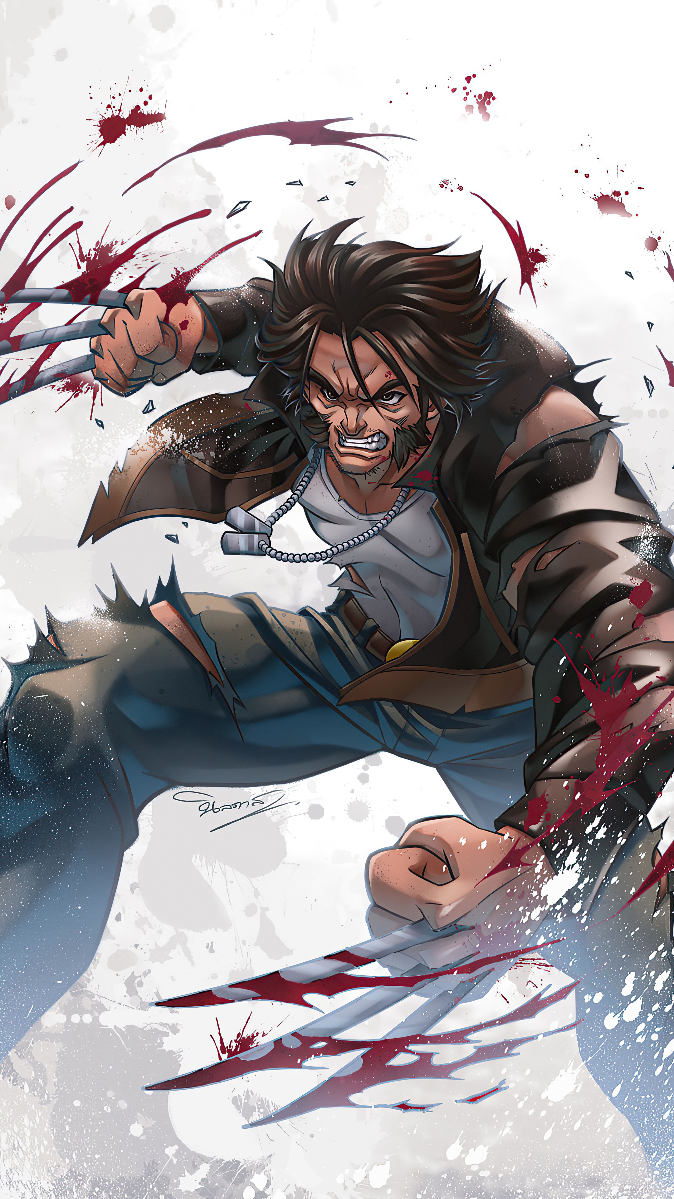Wolverine artwork 4K HD Phone Wallpaper