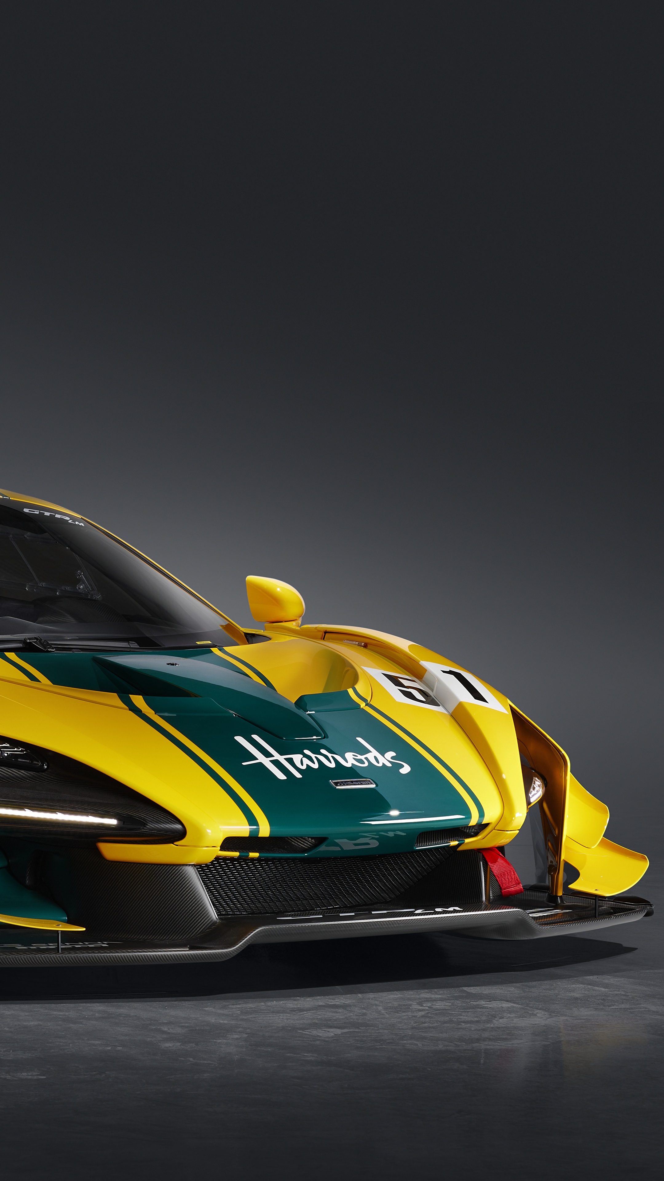 McLaren Senna Harrods livery HD Phone Wallpaper