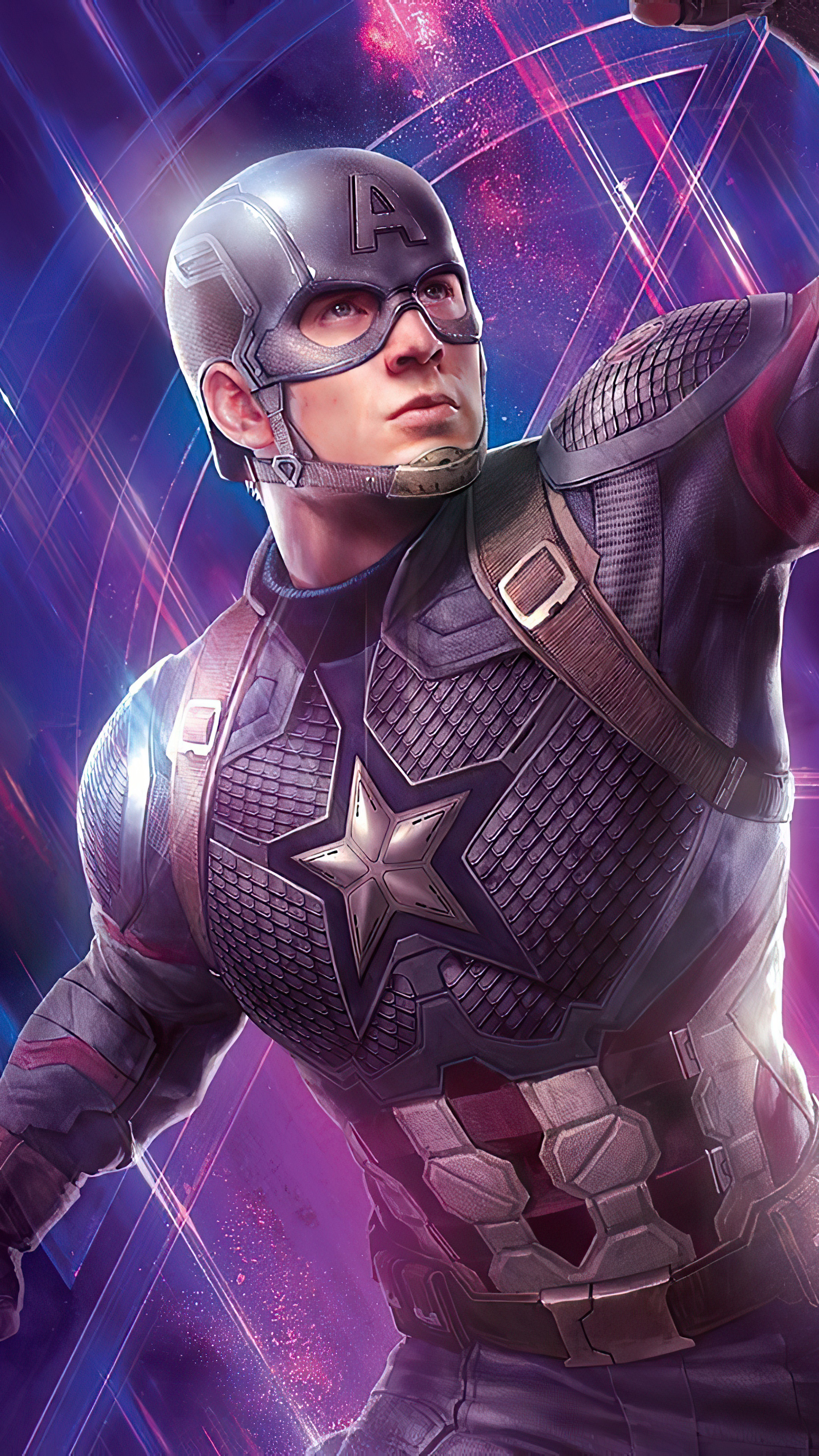Captain America from Avengers Artwork 4K HD Phone Wallpaper