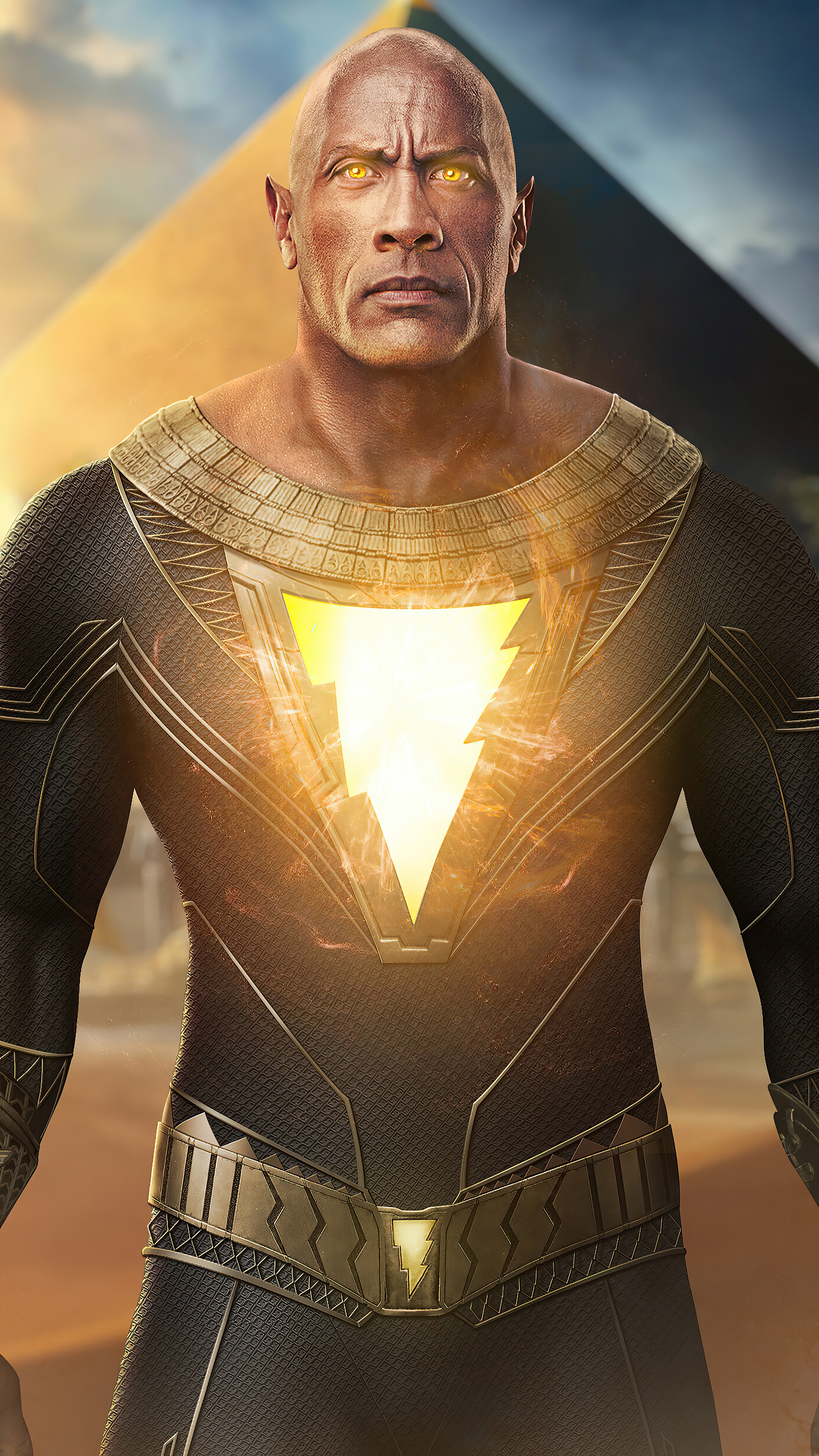 Black Adam from DC Comics 4K HD Phone Wallpaper