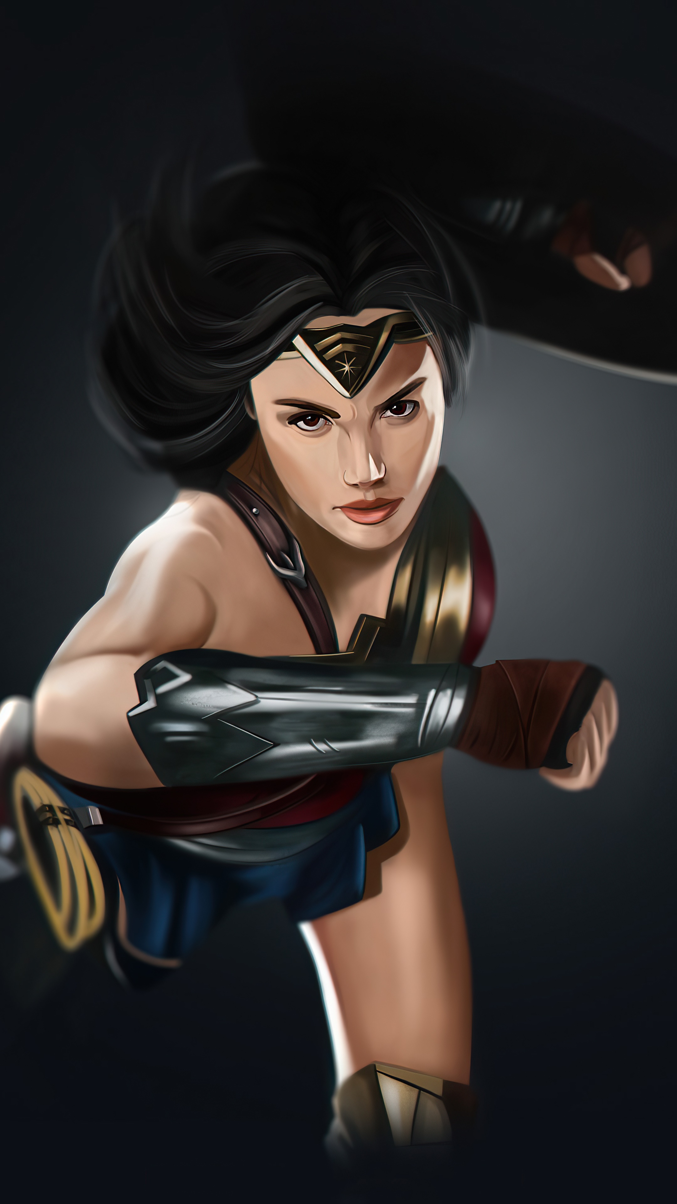 Wonder Woman artwork HD Phone Wallpaper