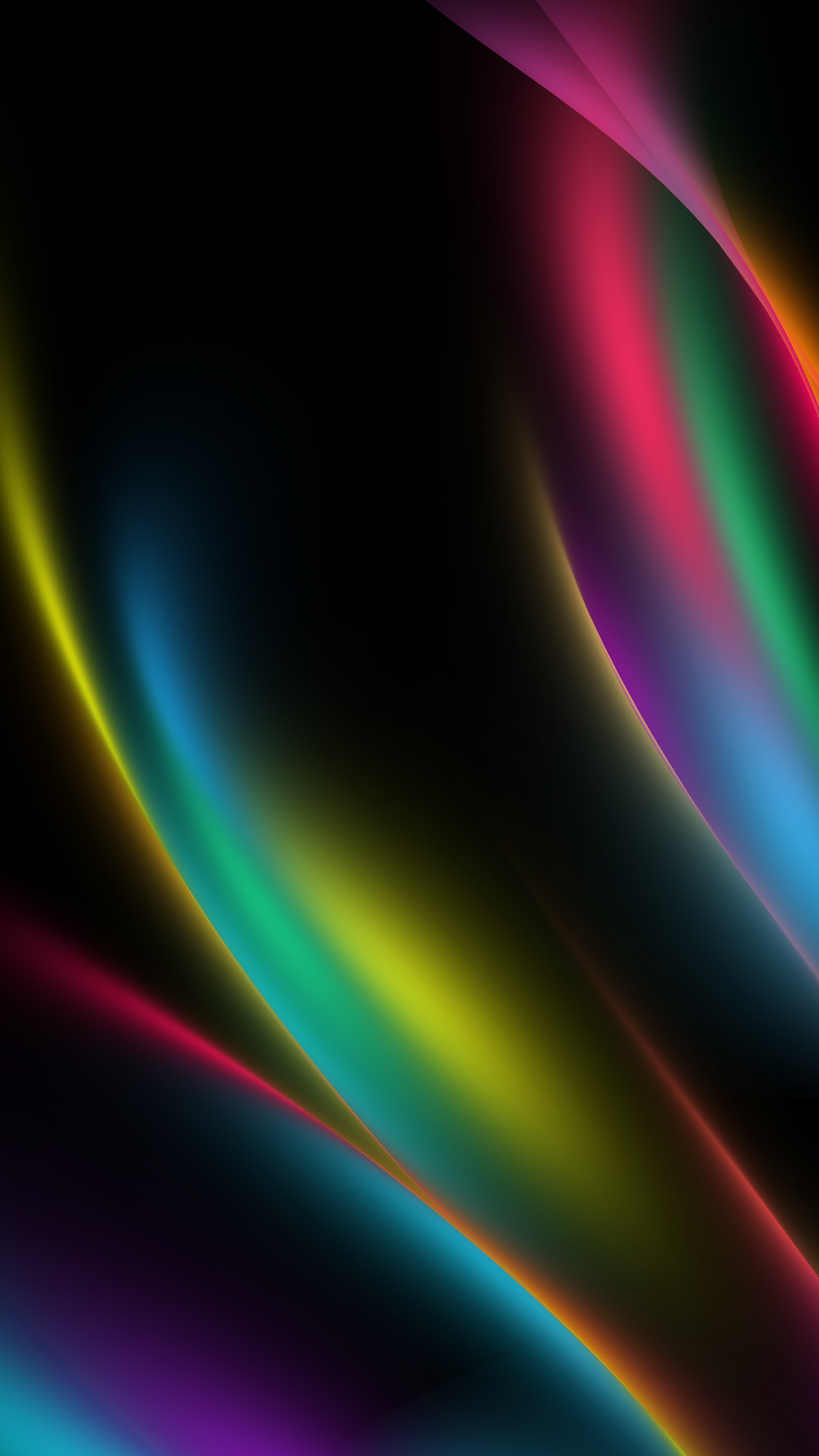 Abstract digital art with colorful light streaks HD Phone Wallpaper