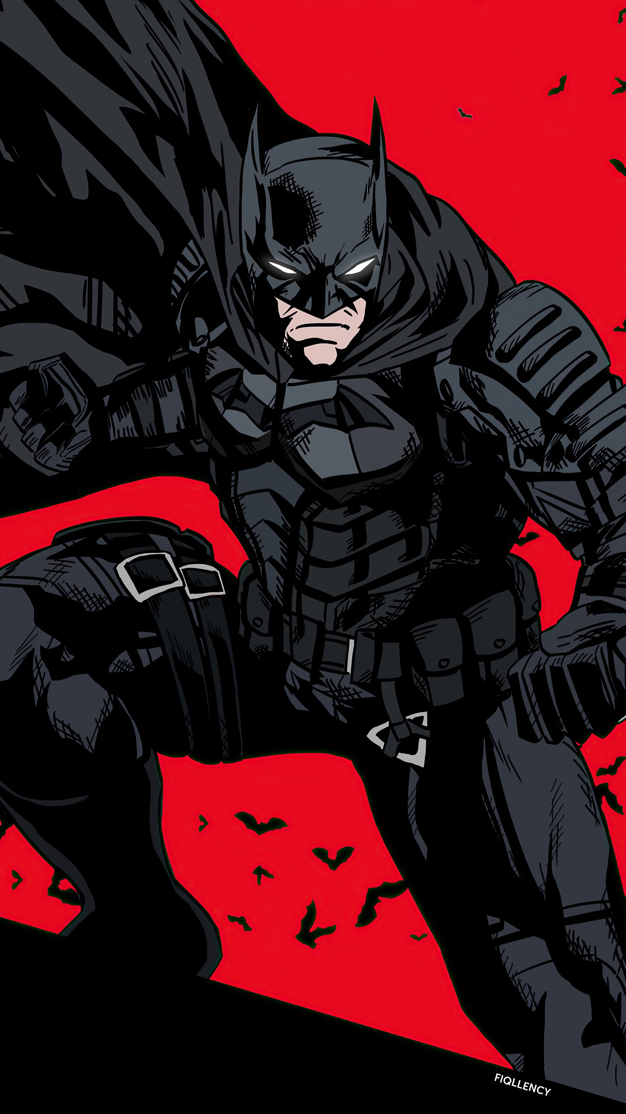 Batman from The Batman artwork HD Phone Wallpaper