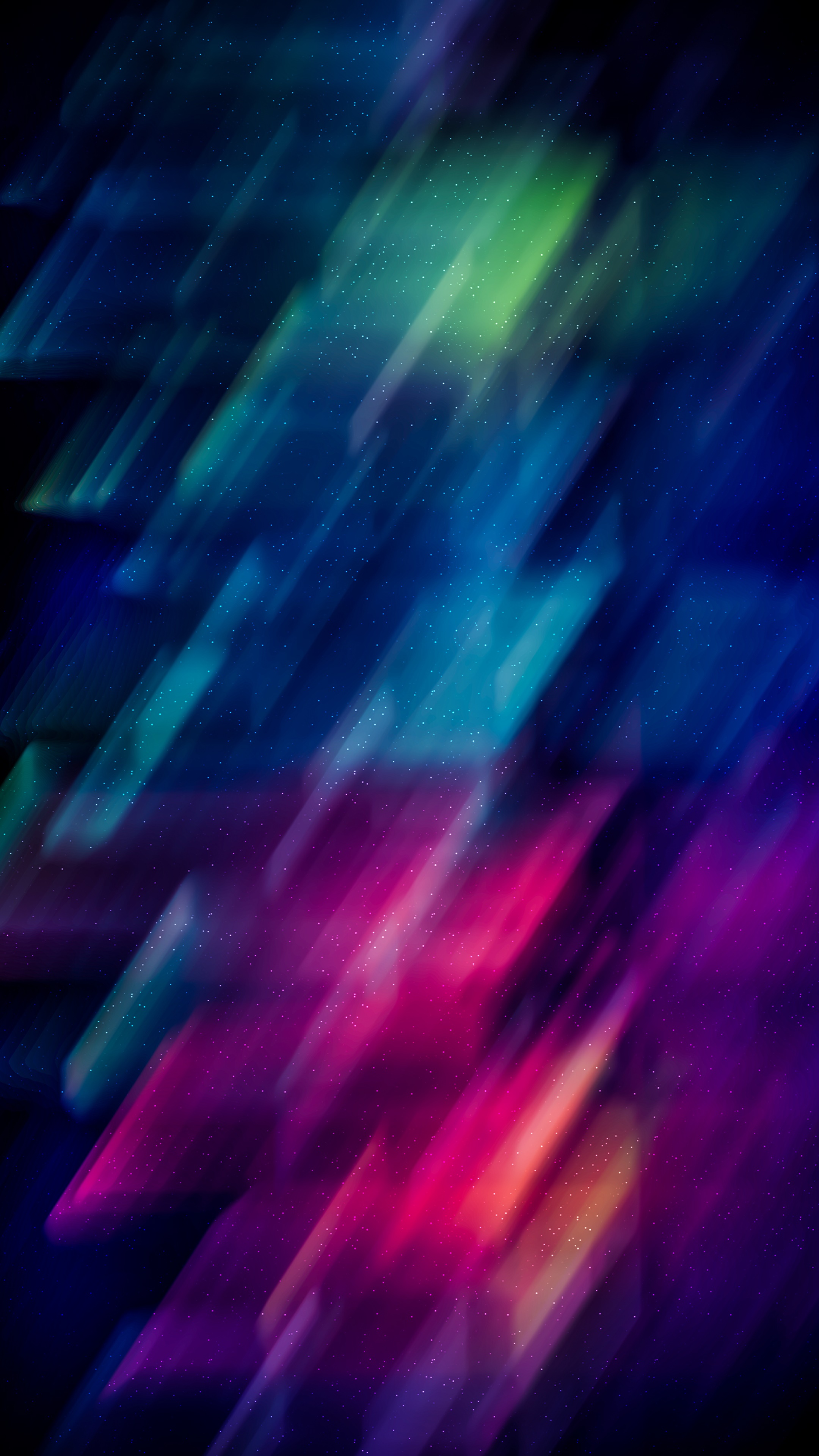 Abstract digital art with streaks of color and stars HD Phone Wallpaper
