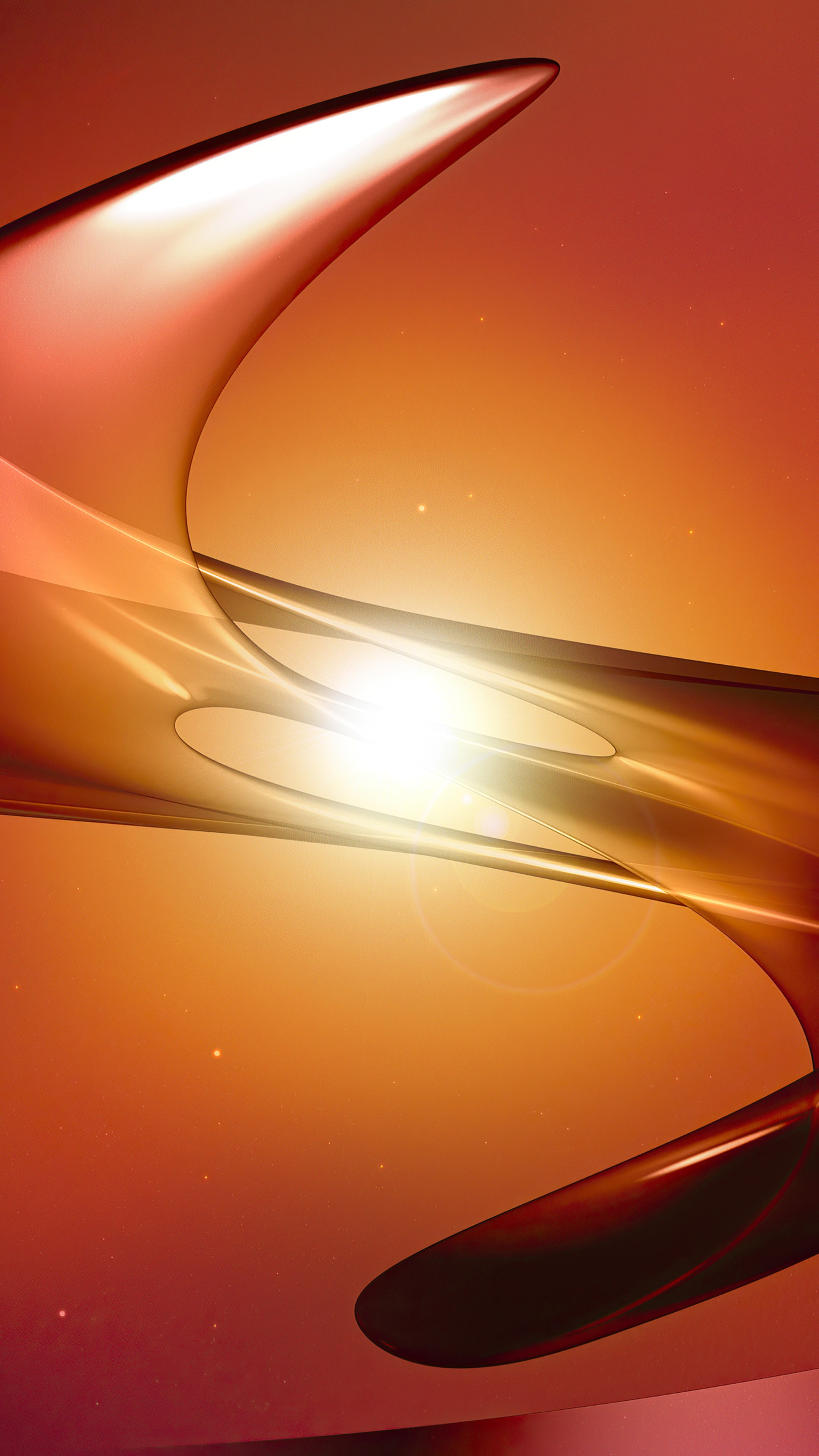 Abstract digital art with orange and red hues HD Phone Wallpaper