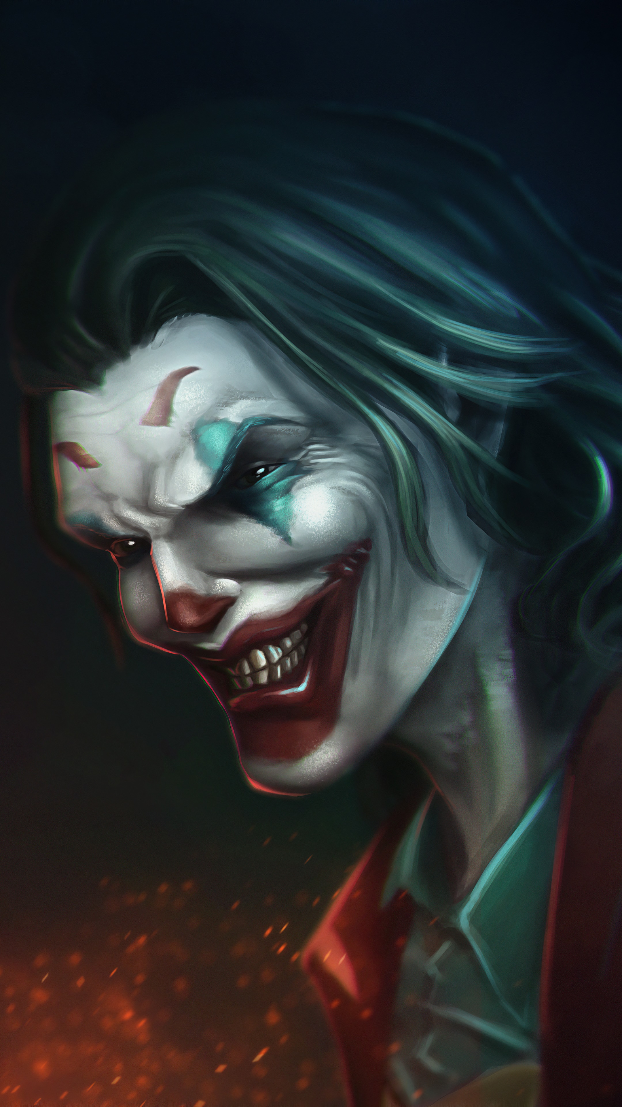 Joker artwork 4K HD Phone Wallpaper