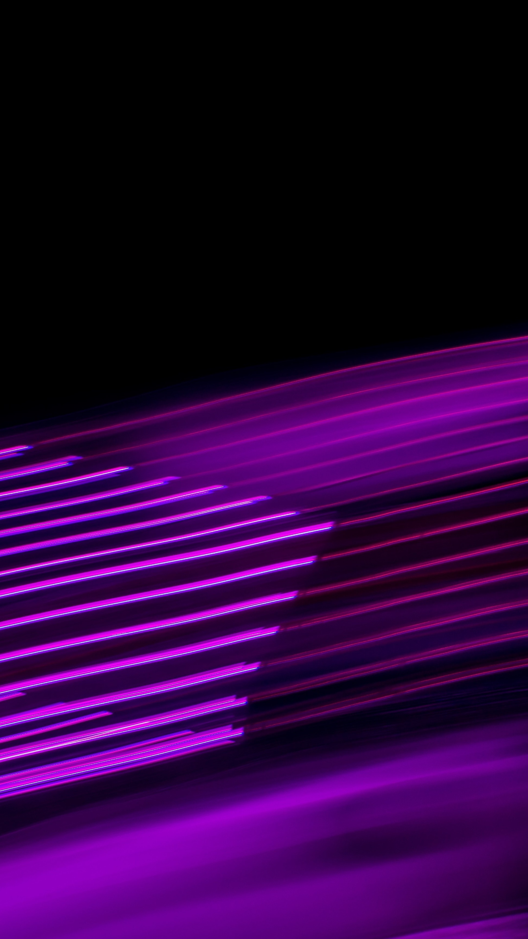 Abstract purple lines on black background HD Phone Wallpaper