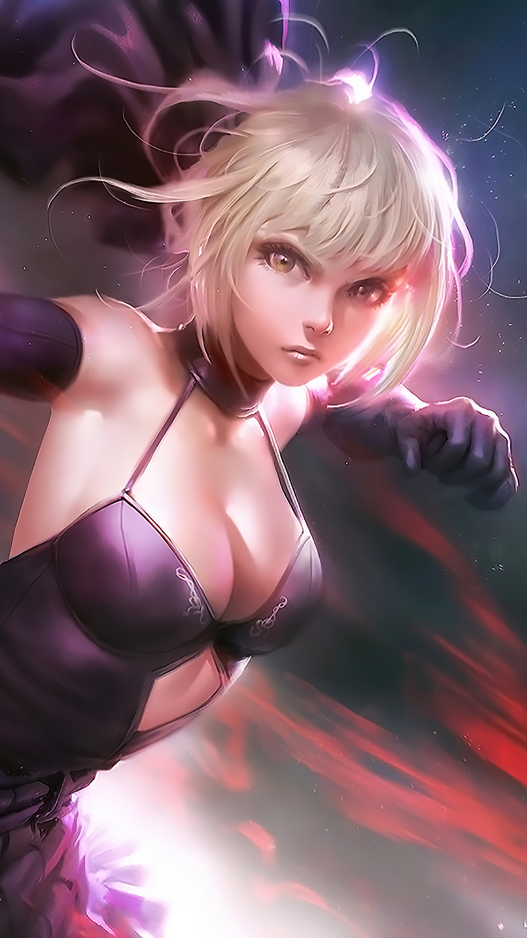 Saber Alter from Fate/Grand Order artwork HD Phone Wallpaper