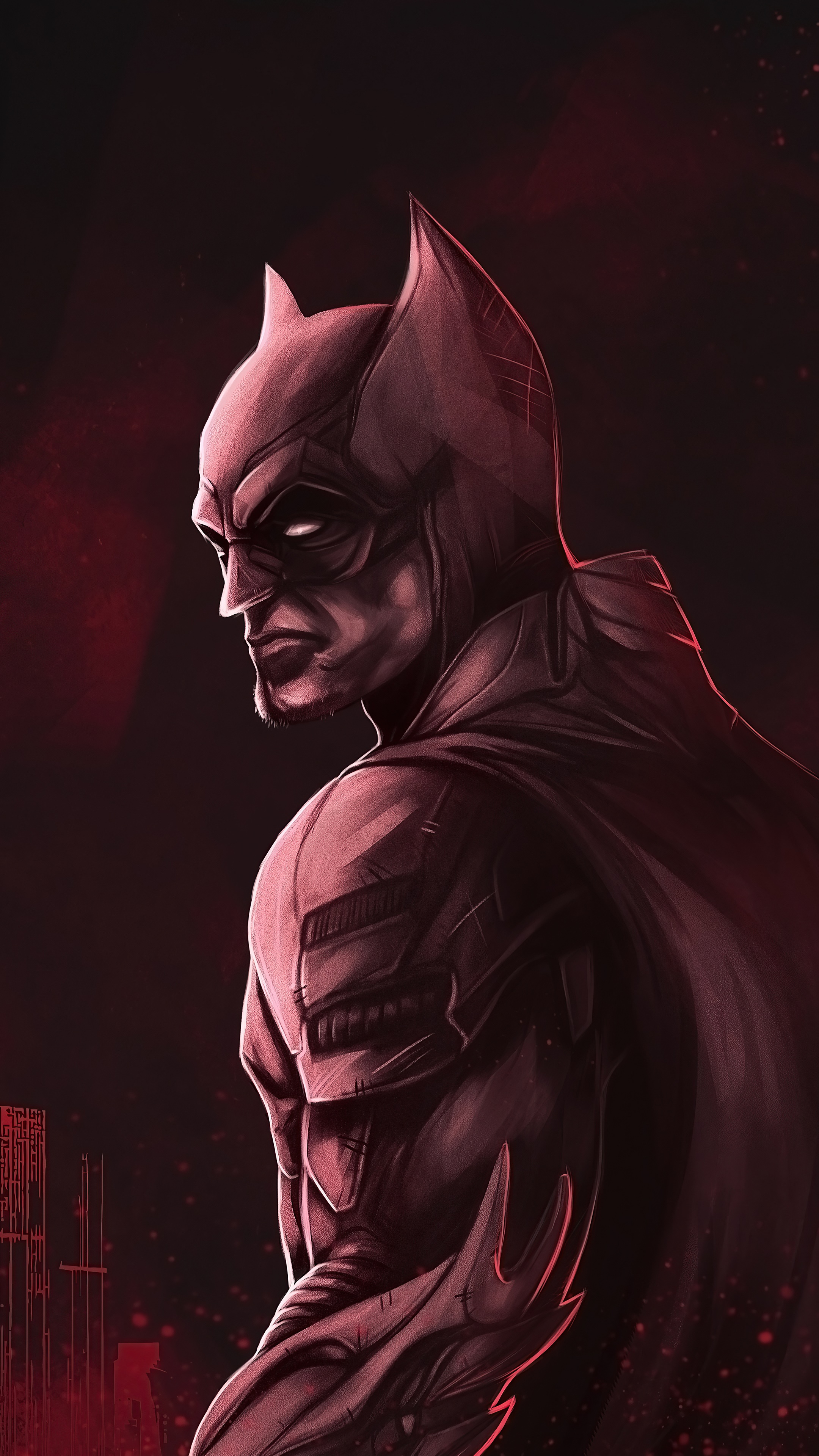 The Batman artwork 4K HD Phone Wallpaper