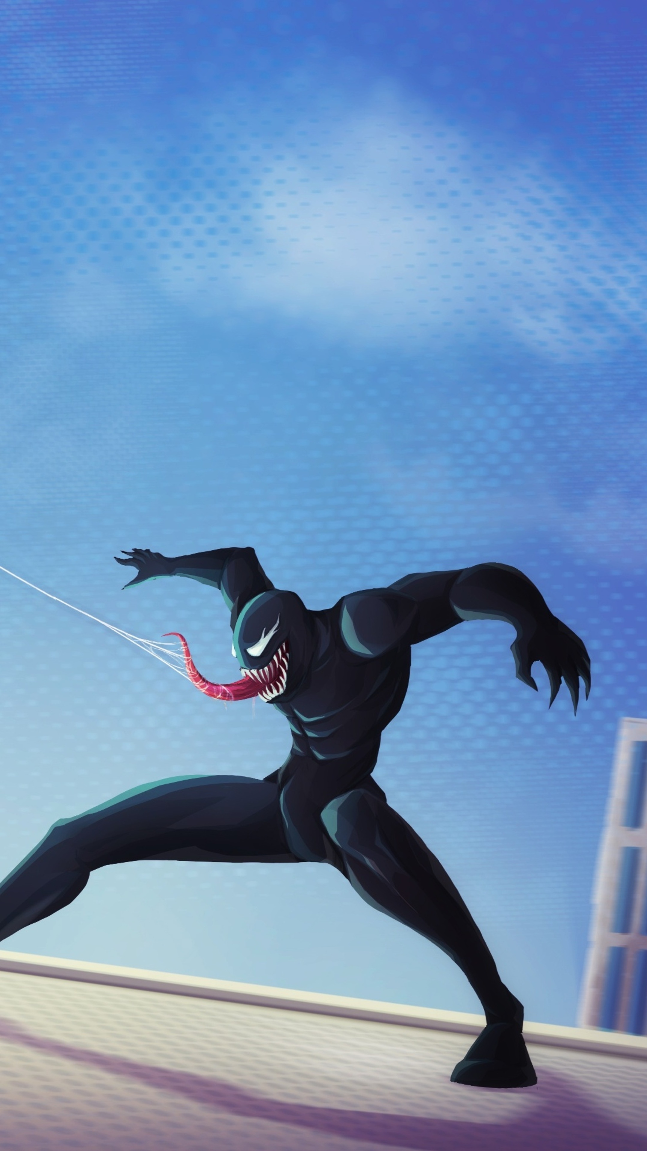 Venom from Marvel Comics artwork HD Phone Wallpaper