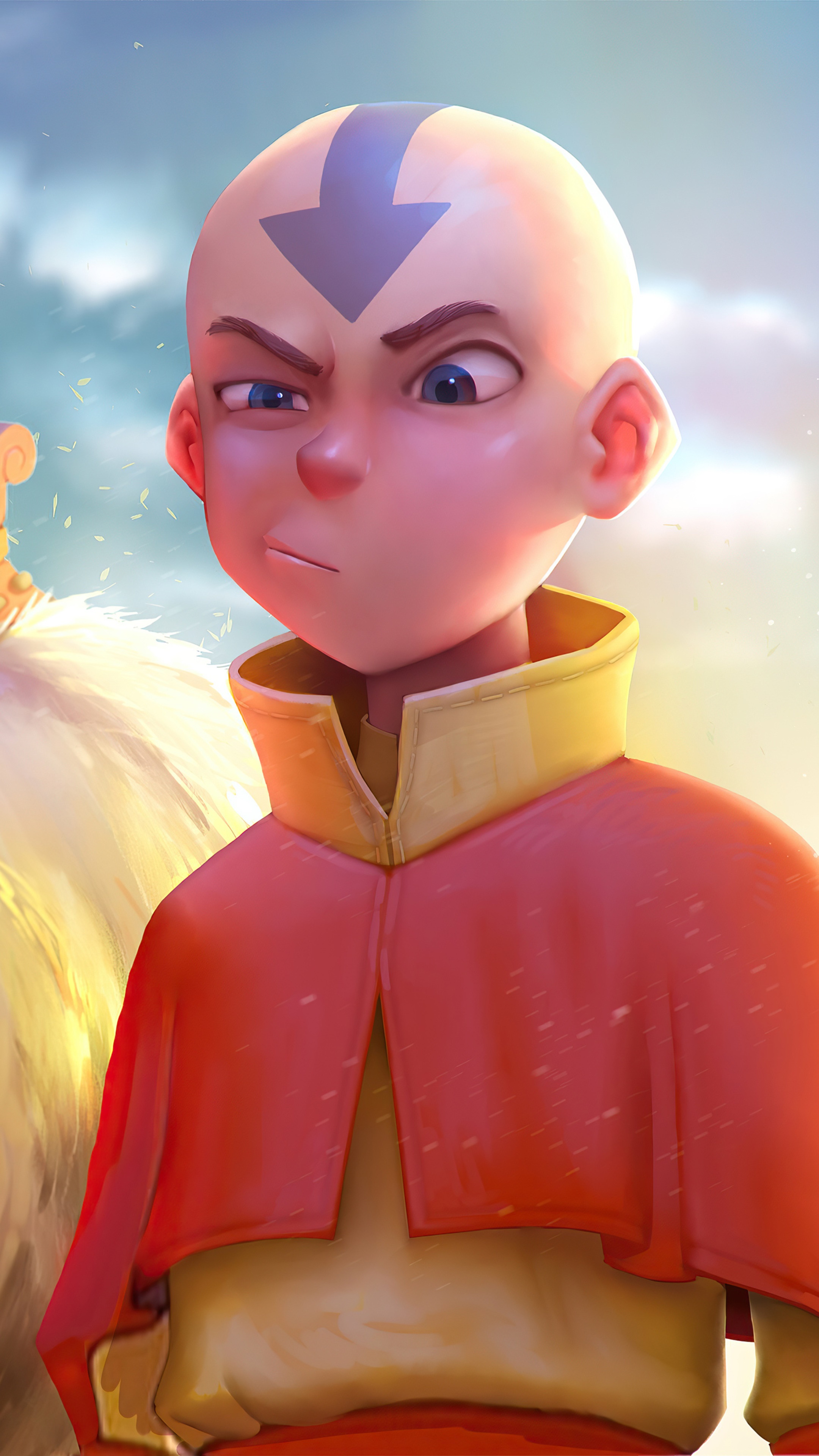 Aang from Avatar The Last Airbender 4K HD Phone Wallpaper