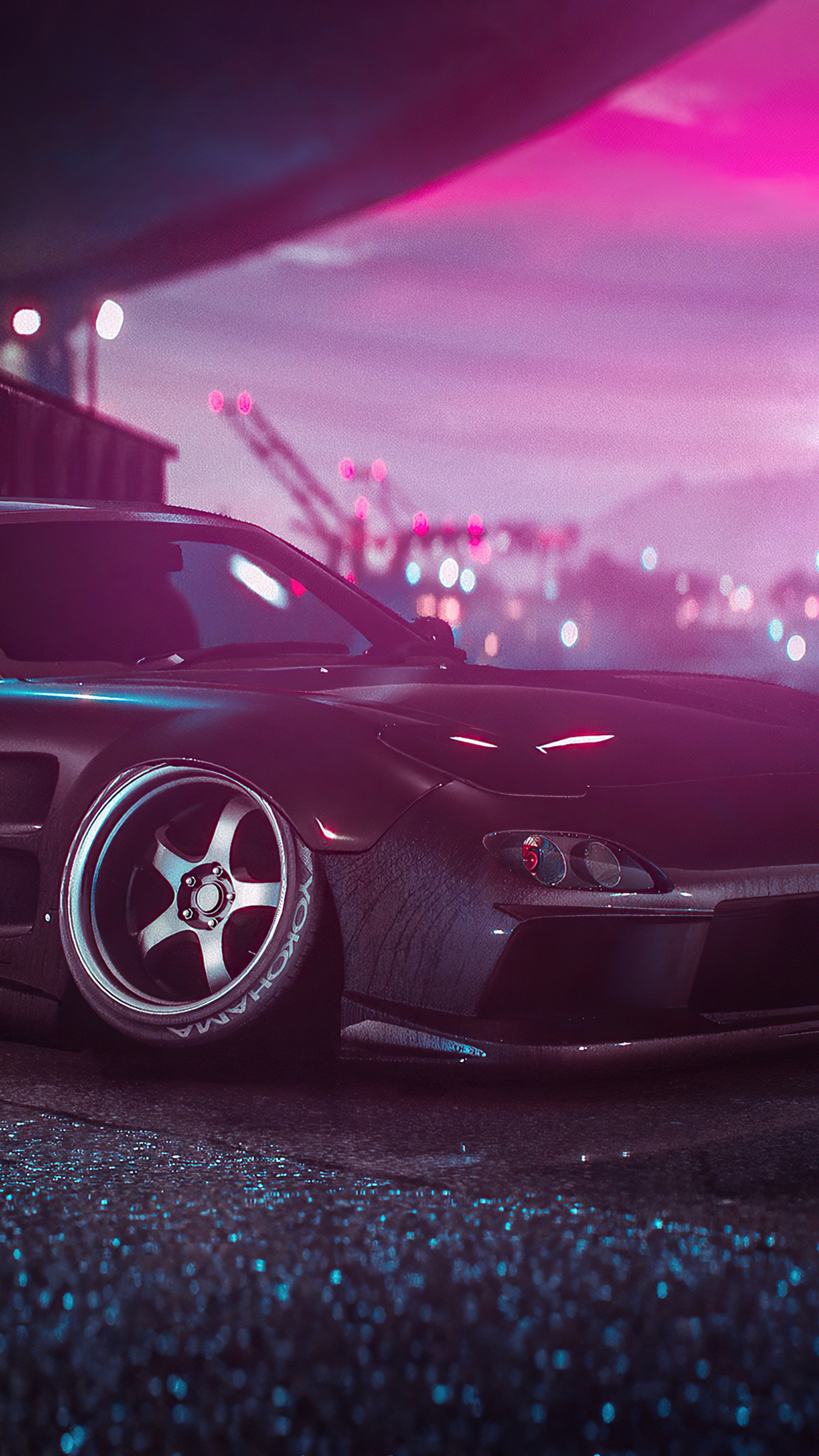 Mazda RX-7 from Need for Speed 4K HD Phone Wallpaper